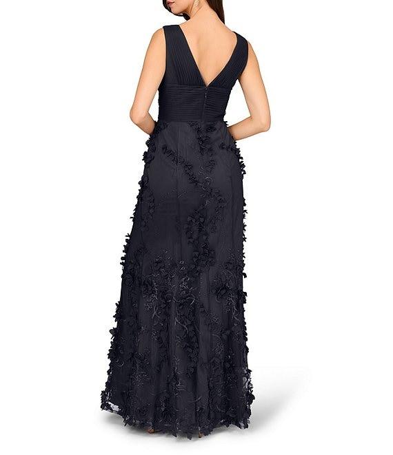 Aidan Mattox V-Neck Sleeveless Front Slit Gown Product Image