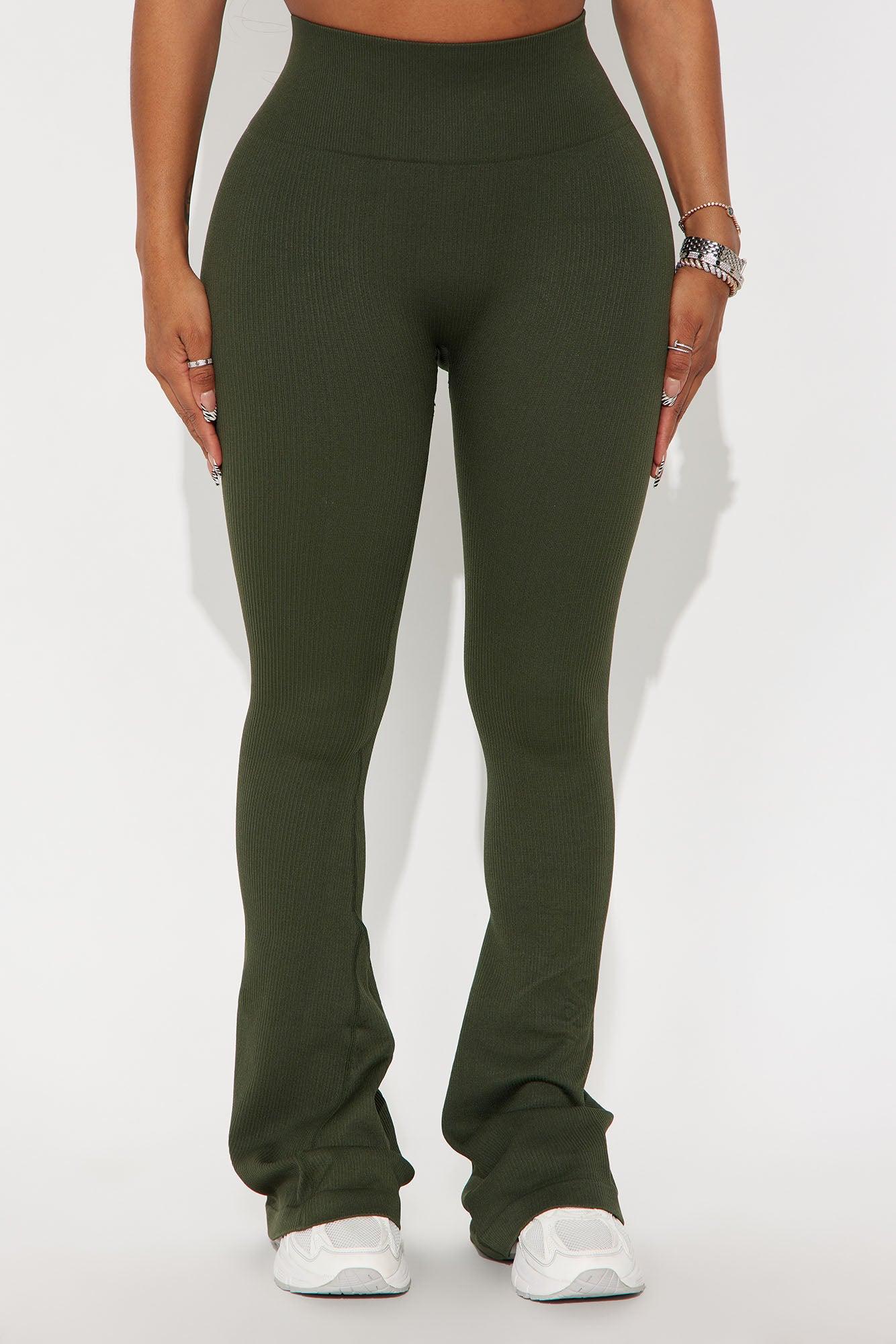 Beach Body Effortless Seamless Active Yoga Pant - Olive Female Product Image