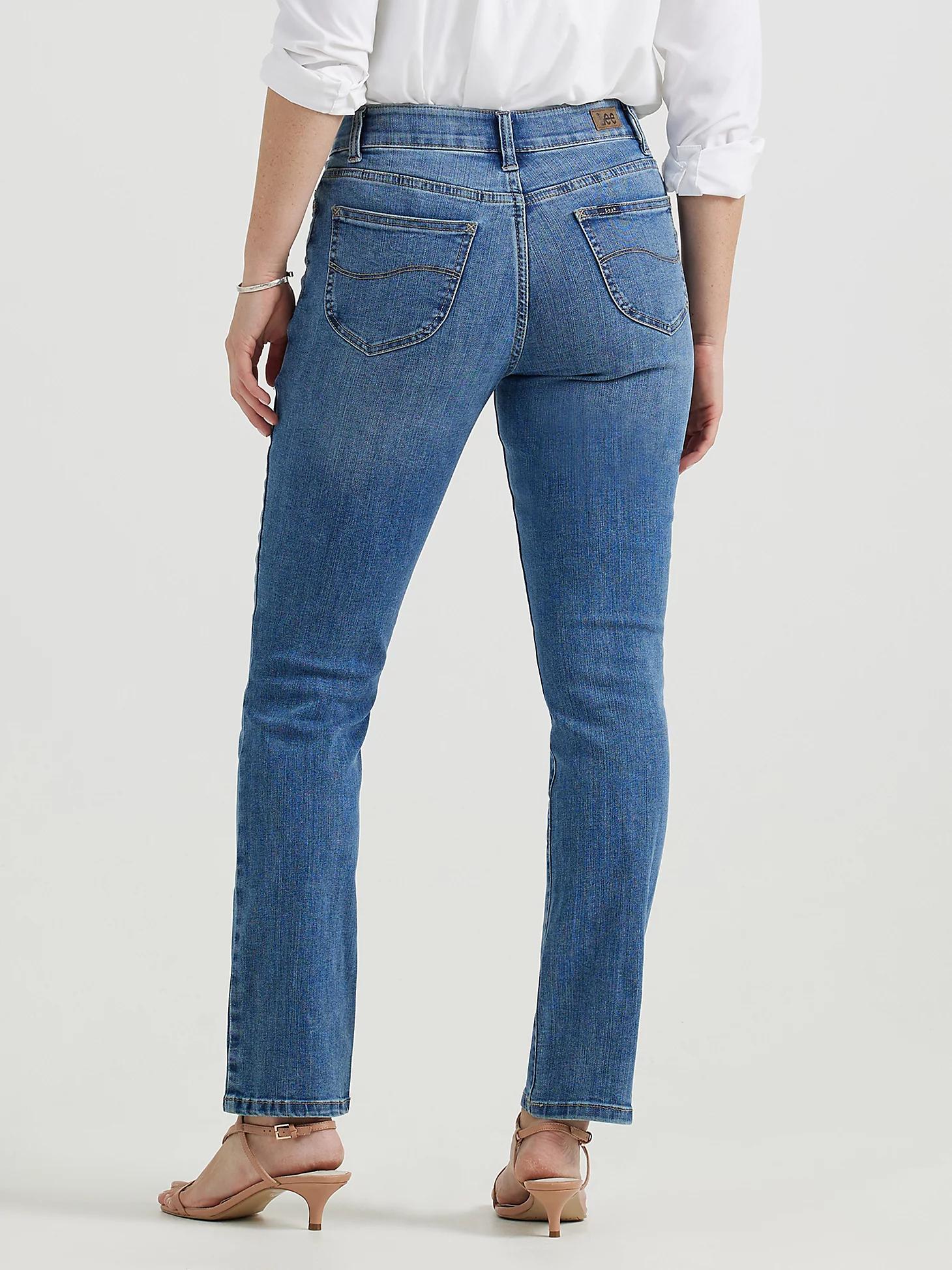 Women's Ultra Lux Comfort with Flex Motion Straight Jean (Petite) | Women's Jeans | Lee® Product Image