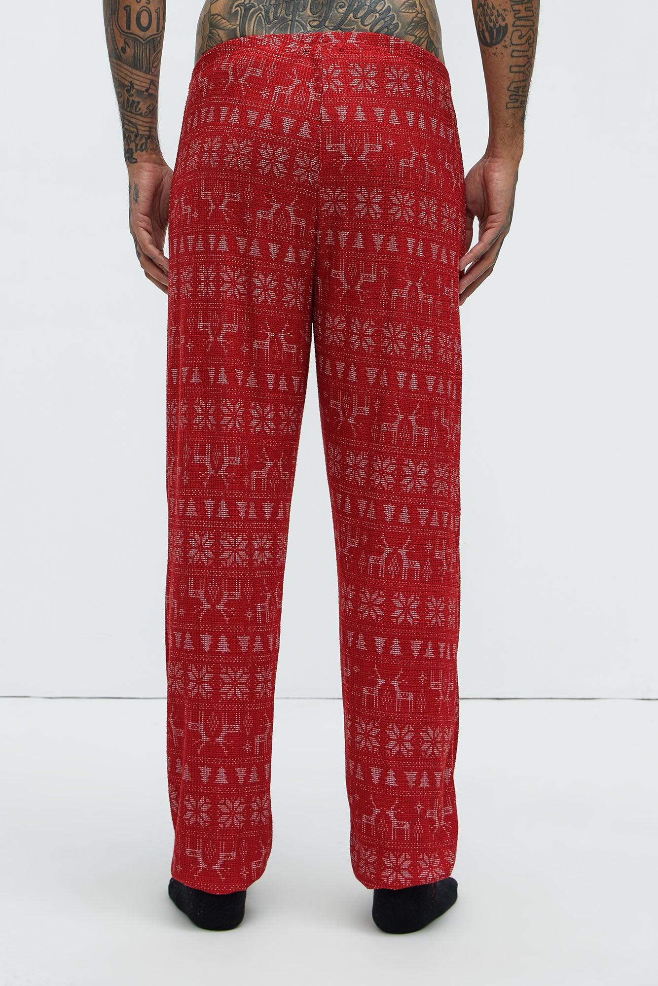 Holiday Feeling Christmas Holiday PJ Set - Red Product Image