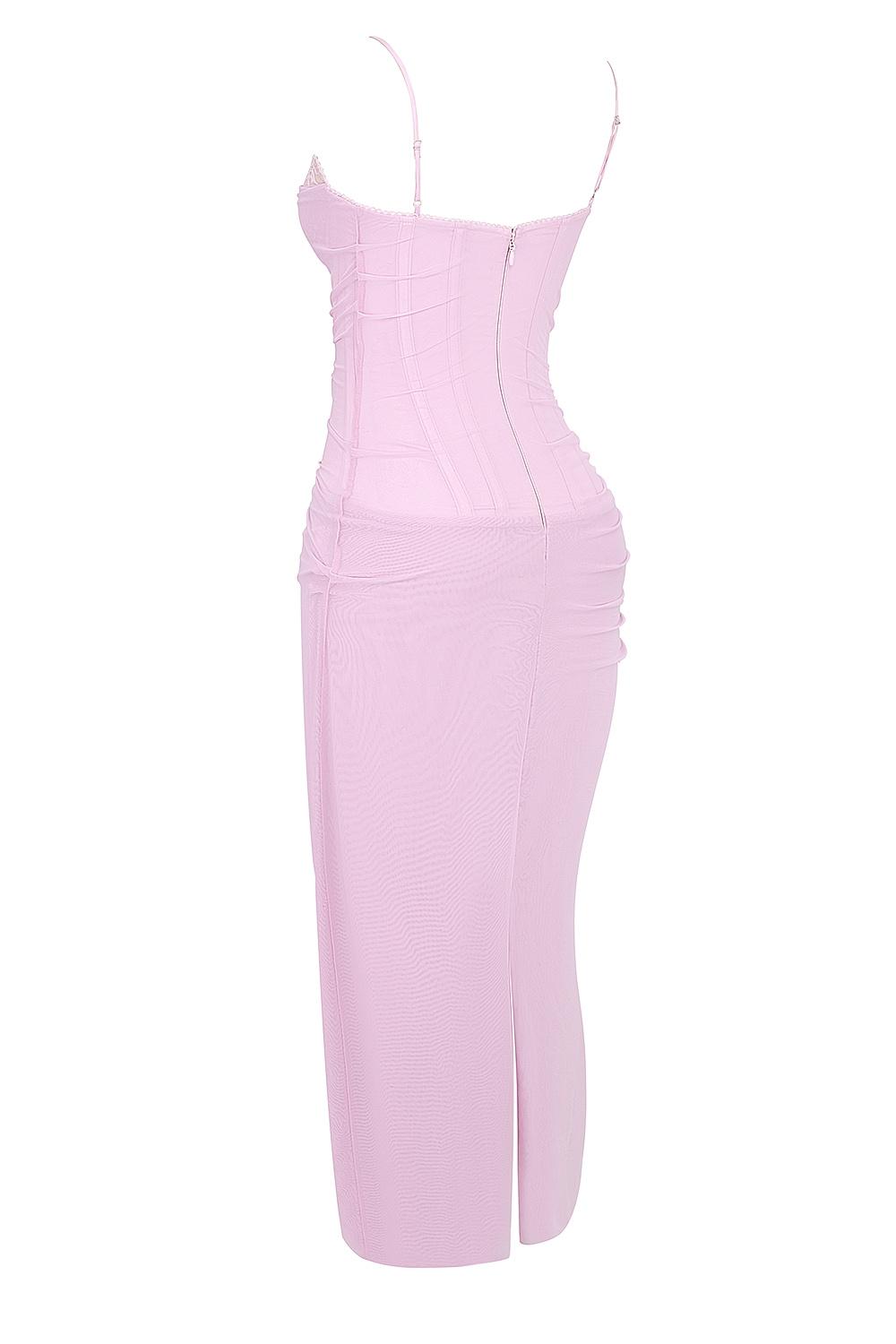 Nalini  cotton candy corset maxi dress - sale Product Image