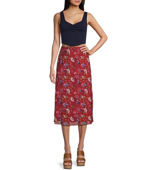 C&V Chelsea & Violet Knit V Hem Tank Top Product Image