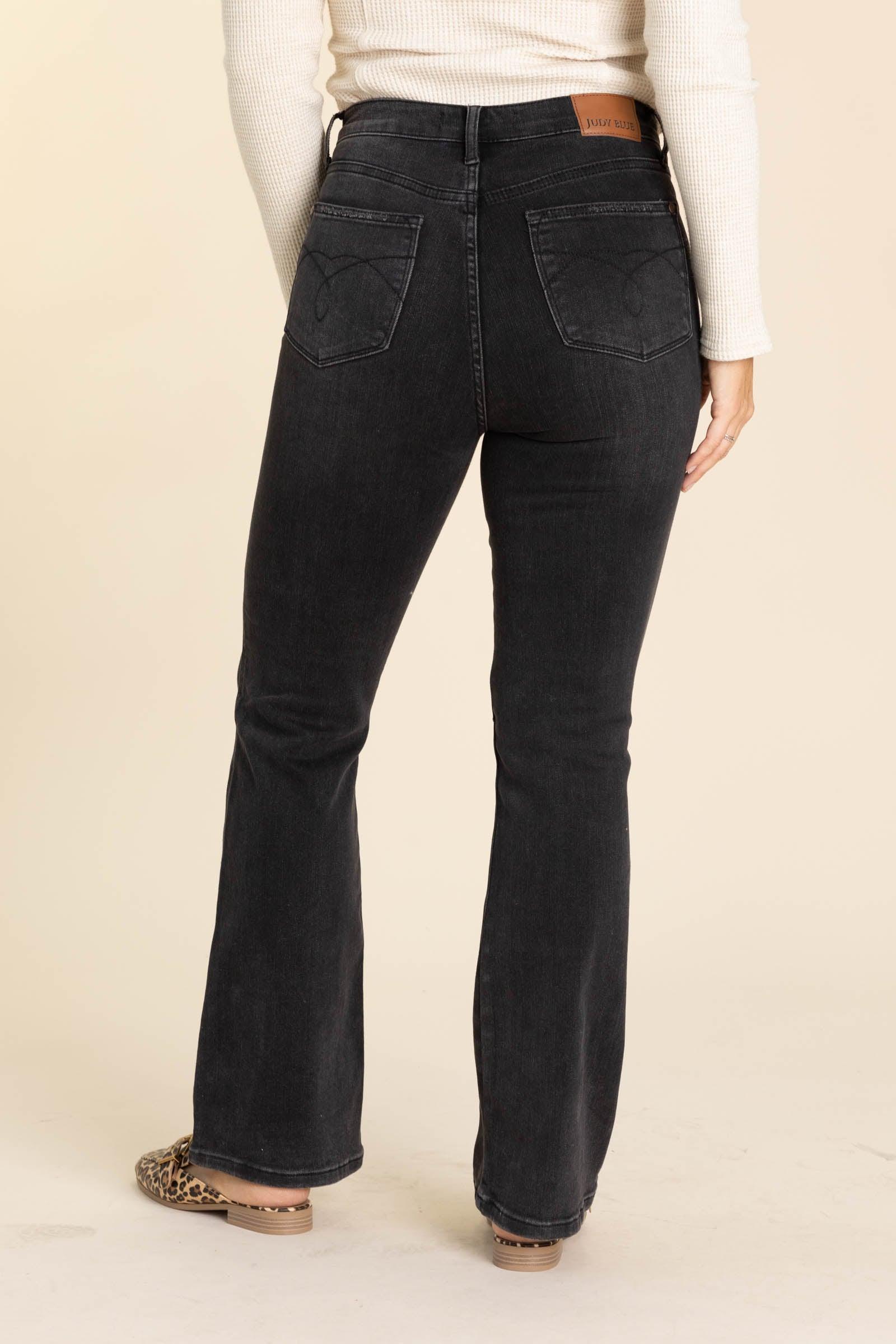 Judy Blue Black Inseam Program Bootcut Jeans Product Image
