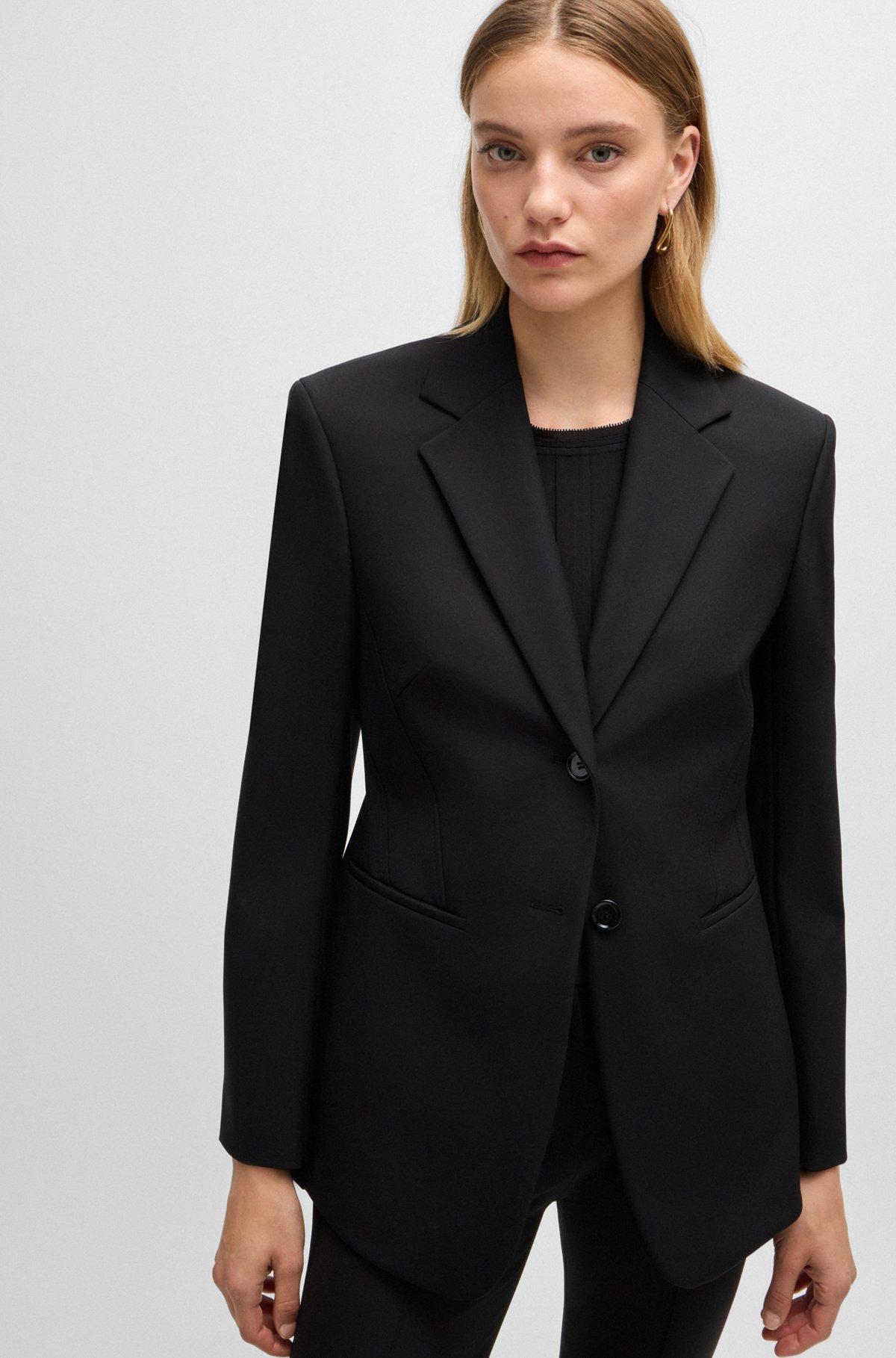 Slim-fit jacket in performance-stretch material Product Image