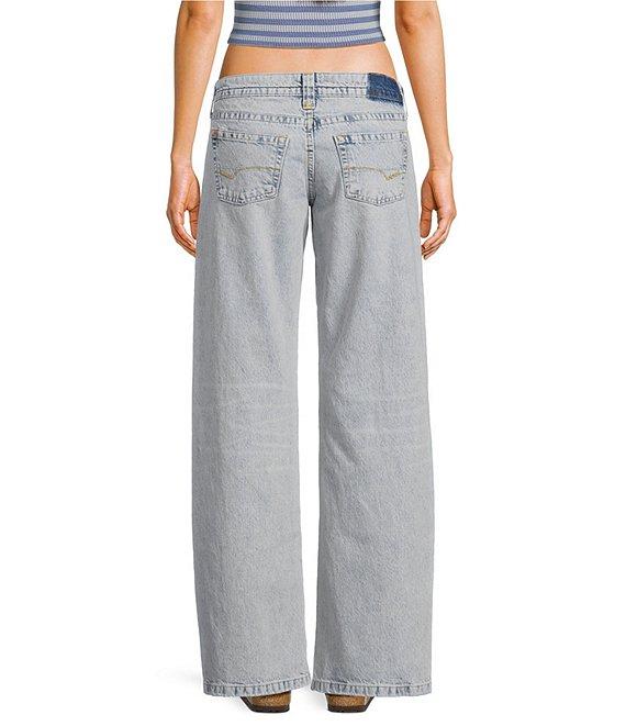 BDG Urban Outfitters Kayla Low-Rise Wide Leg Distressed Jeans Product Image