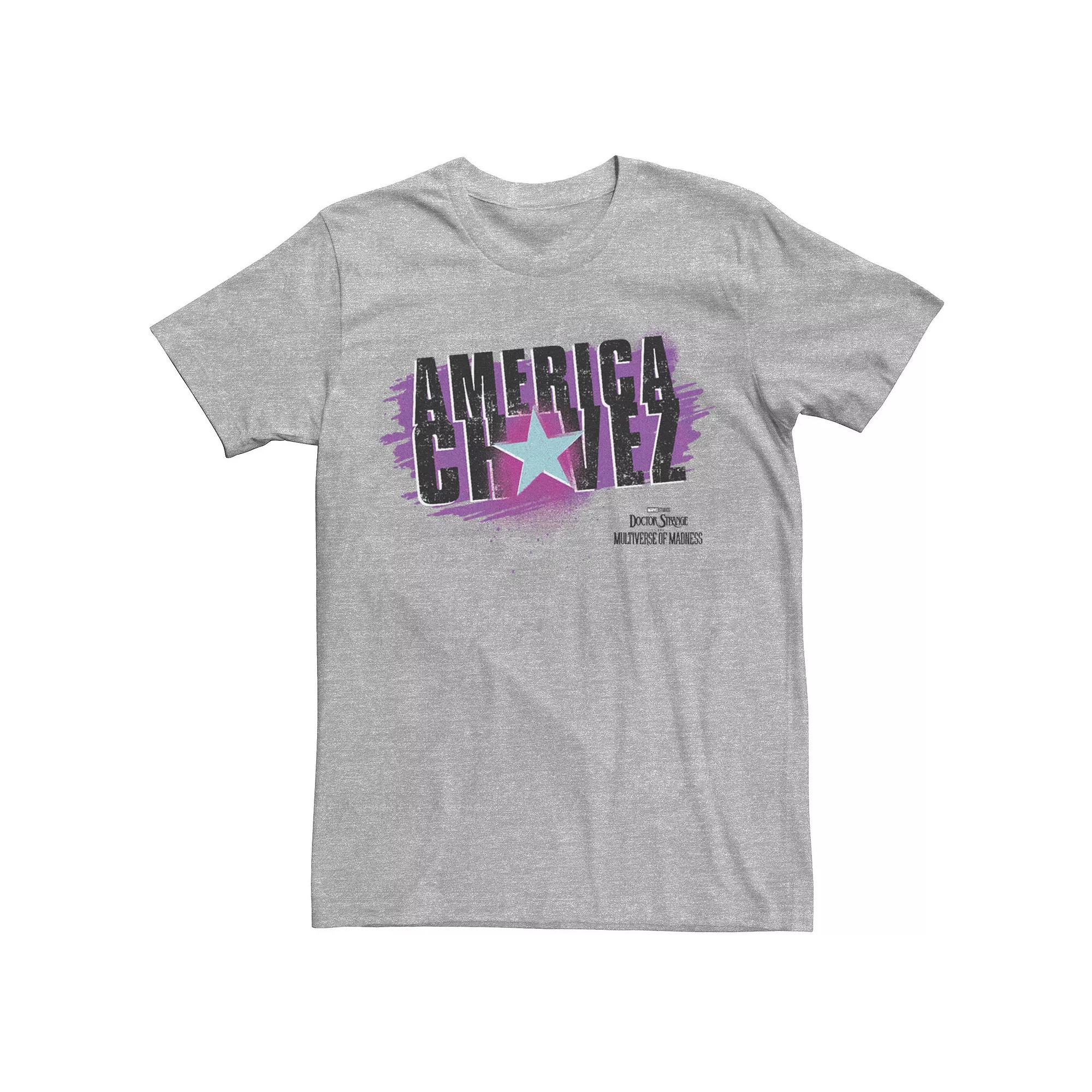 Men's Marvel Doctor Strange Movie 2 America Chavez Spray Paint Star Tee,  Product Image