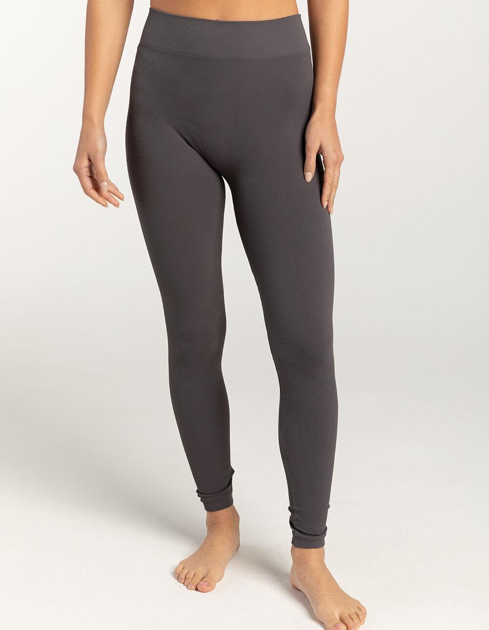 TILLYS Seamless Womens Leggings - CHARCOAL Product Image