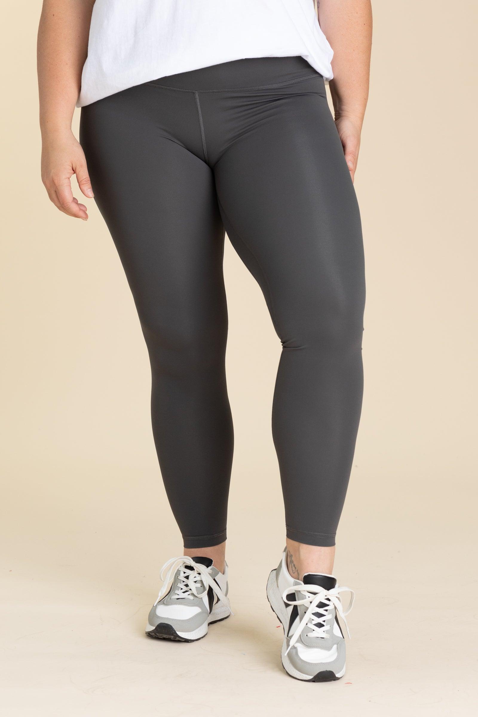 Solid Nylon Active Leggings Product Image