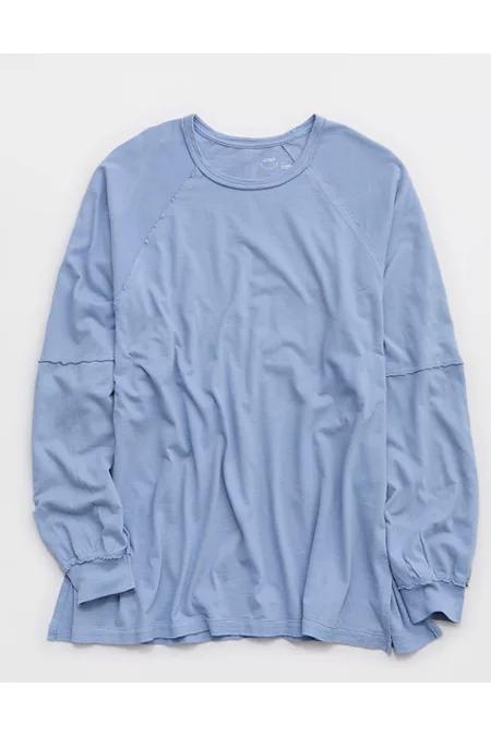Aerie Cozy Long Sleeve Oversized Boyfriend T-Shirt Women's Product Image