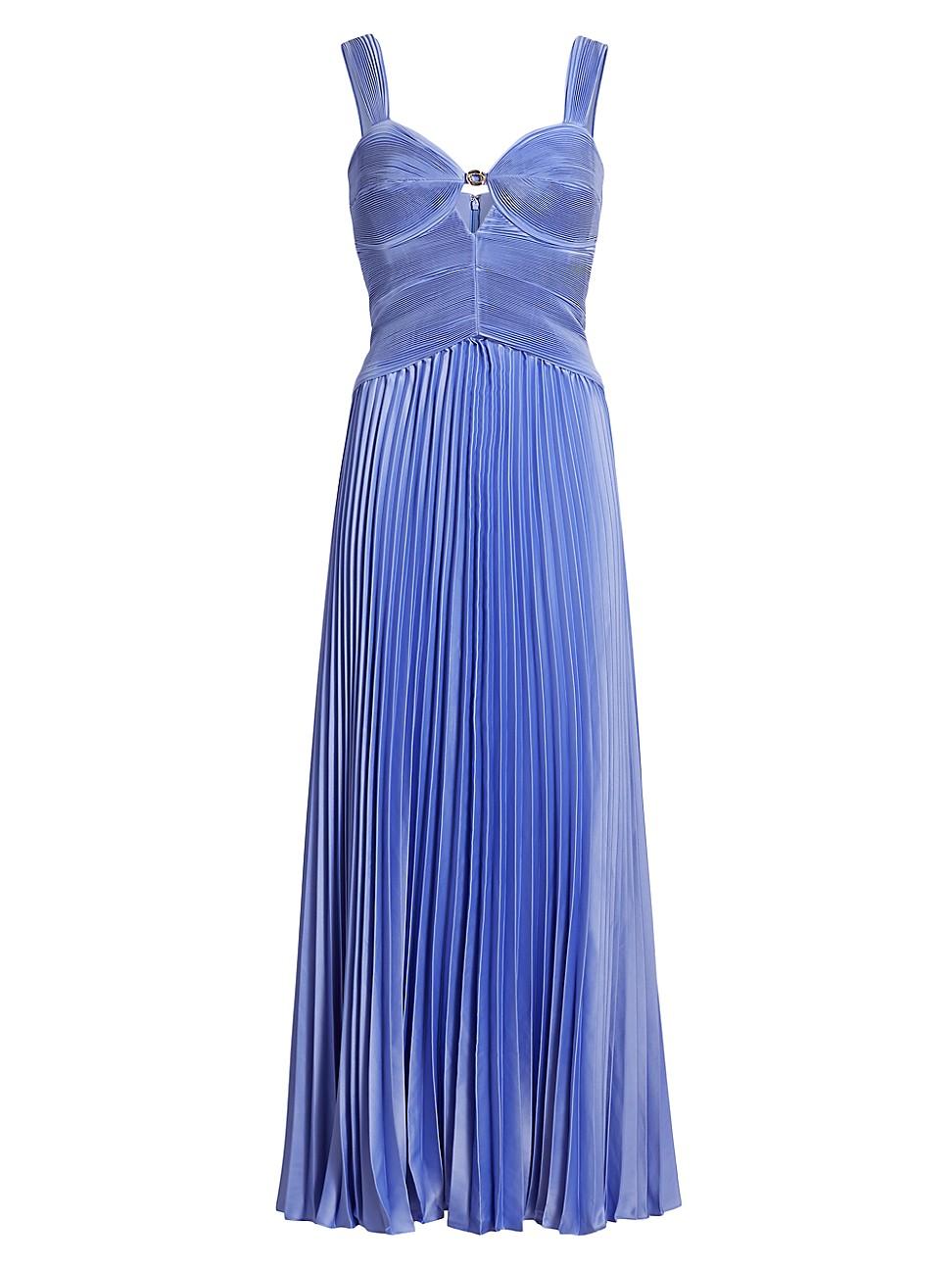 Womens Alaia Pleated Sweetheart Gown Product Image