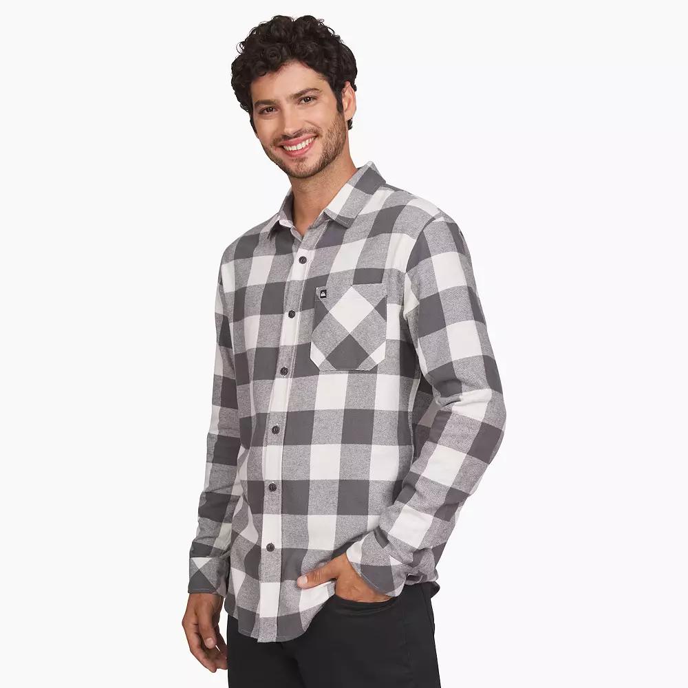 Men's Quiksilver Flannel Button Down Shirt, Size: Medium, Urban Chic Product Image