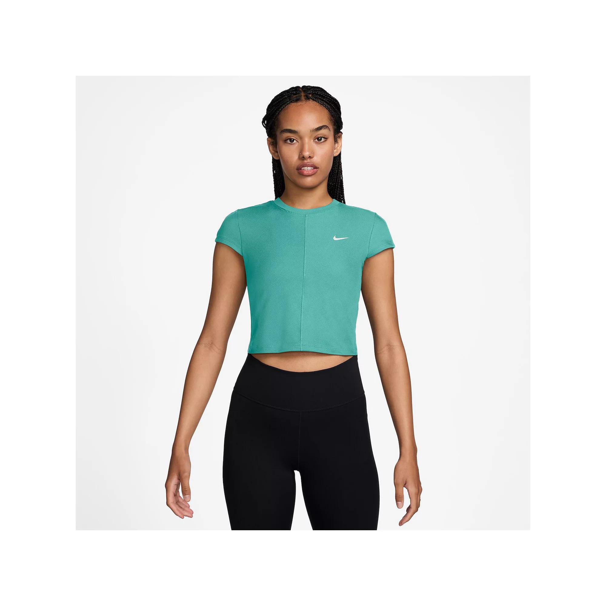 Women's Nike One Ribbed Short Sleeve Top,  Product Image