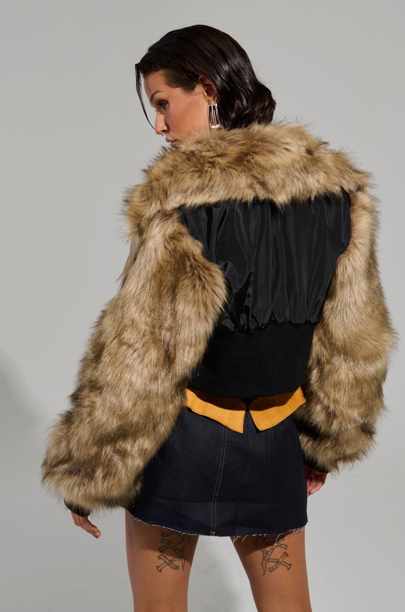 BECKS FUR TRIM BOMBER Product Image