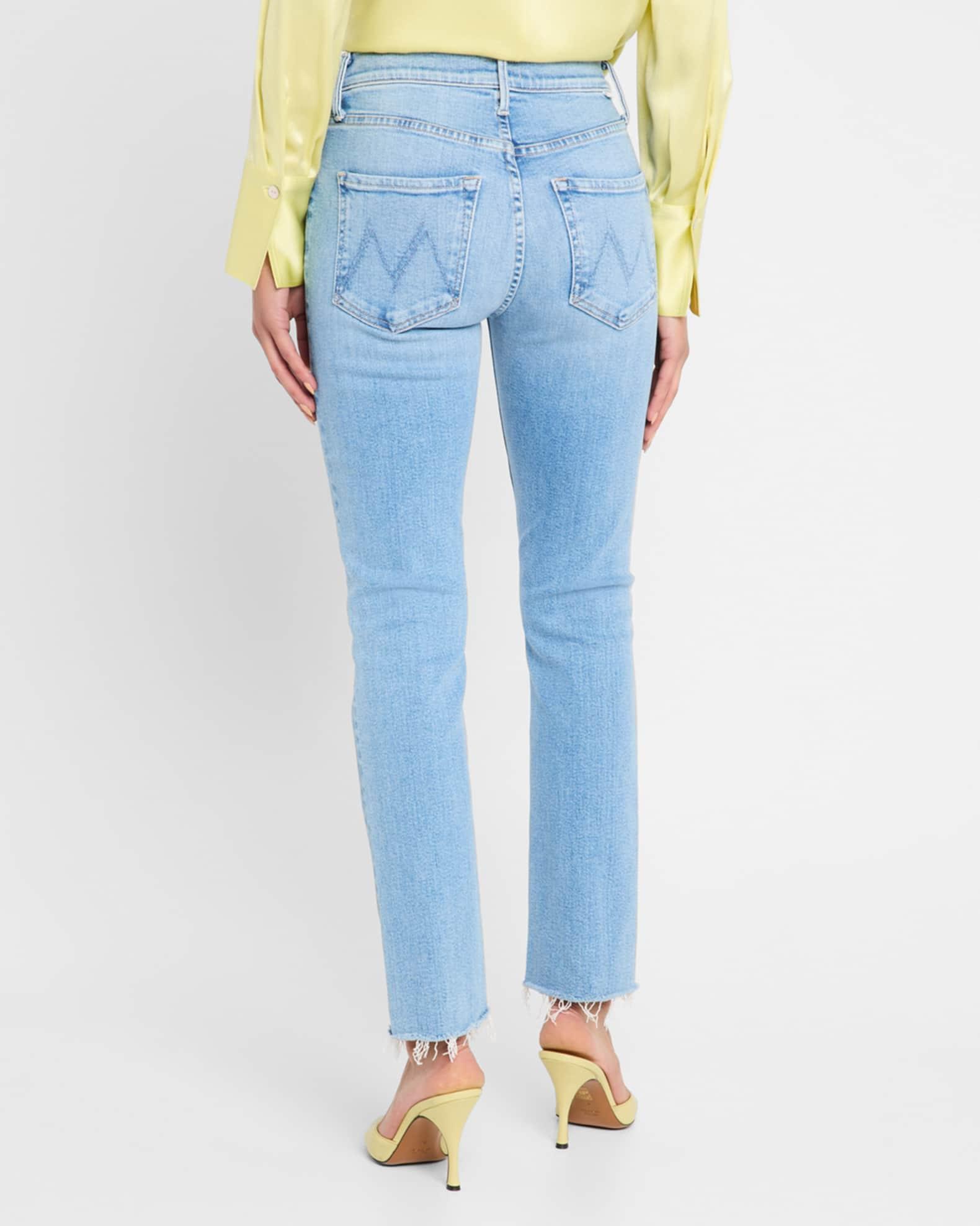 The Mid-Rise Dazzler Ankle Fray Jeans Product Image