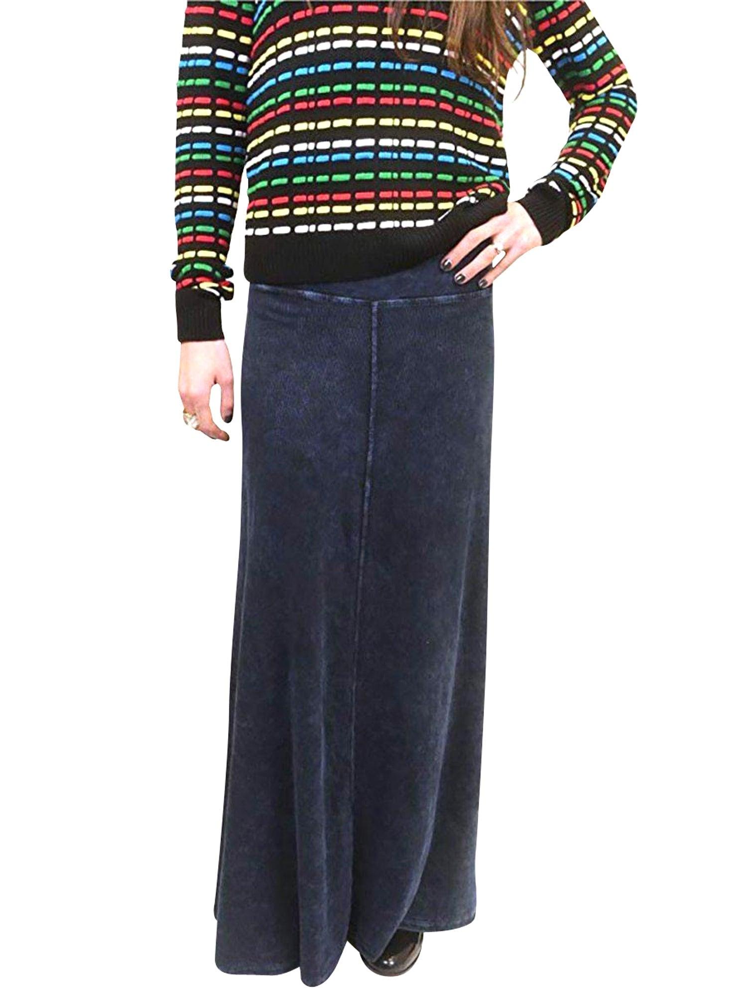 Hard Tail Ribbed Rolldown Sweep Skirt CS-103 Product Image