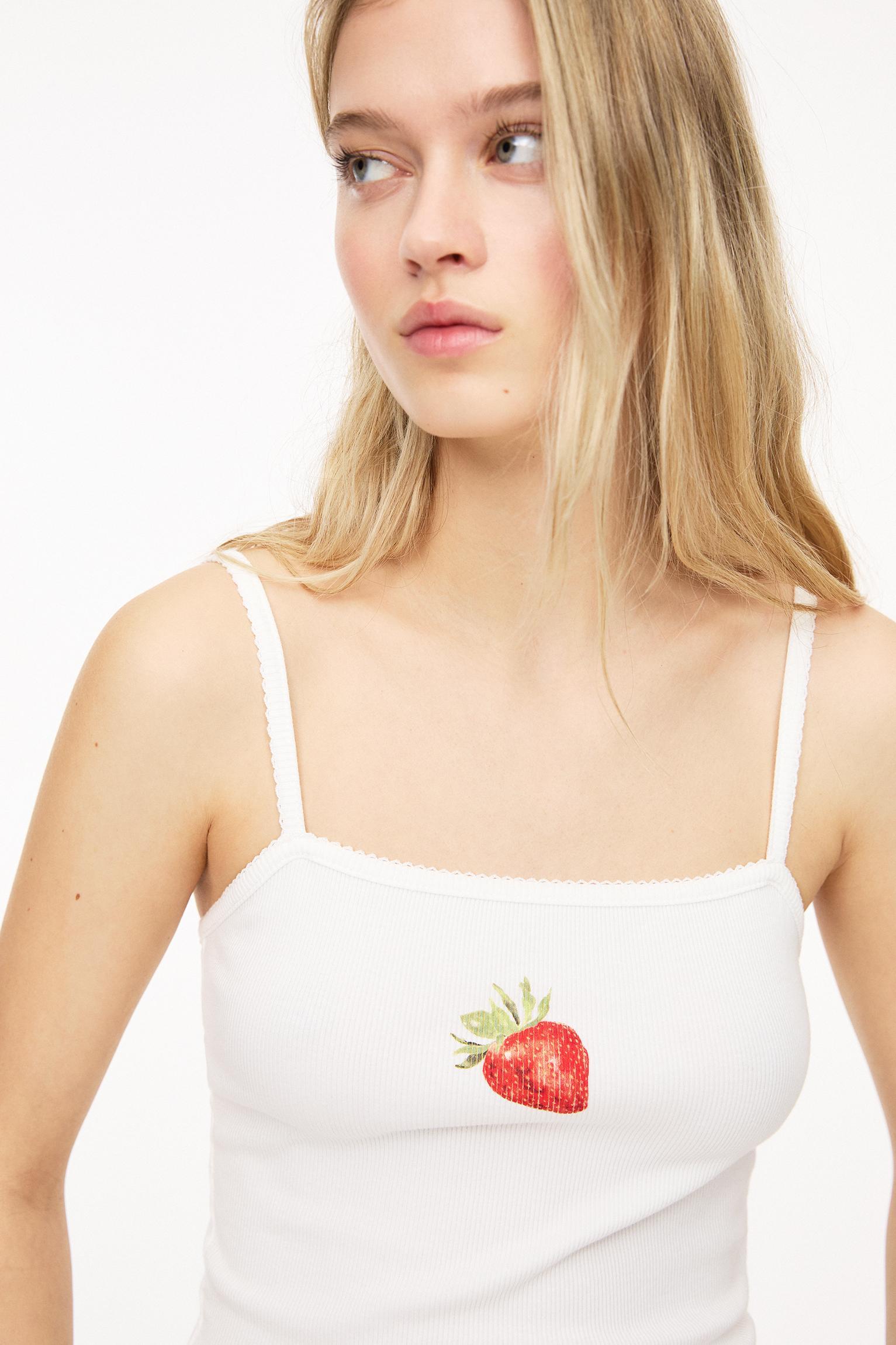 Strawberry strappy top Product Image