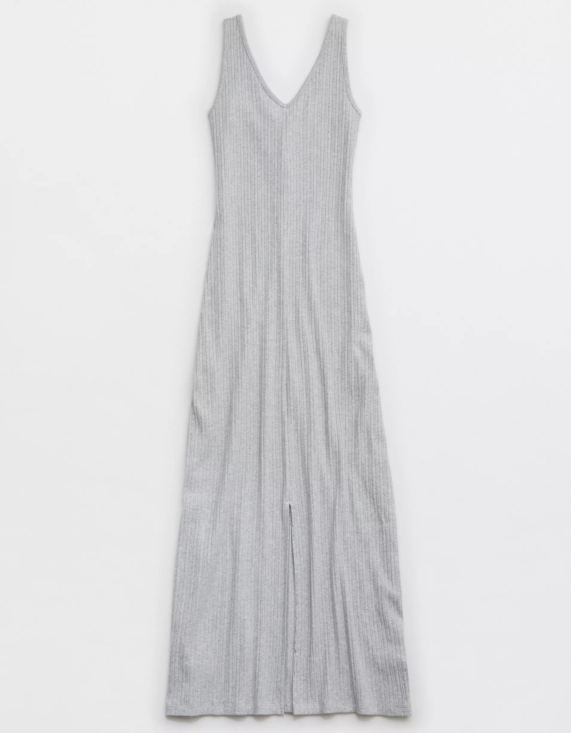 Aerie Double V Henley Bodycon Maxi Dress Product Image
