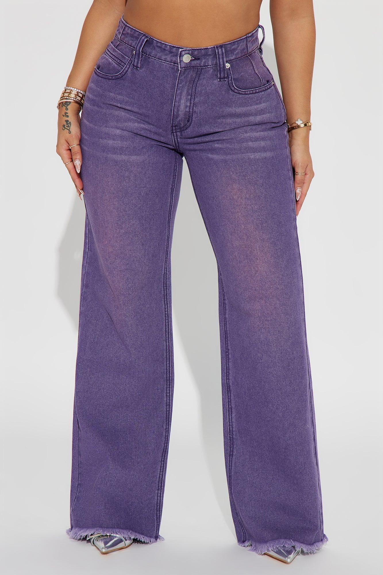 Ashtin Baggy Jeans - Purple Product Image