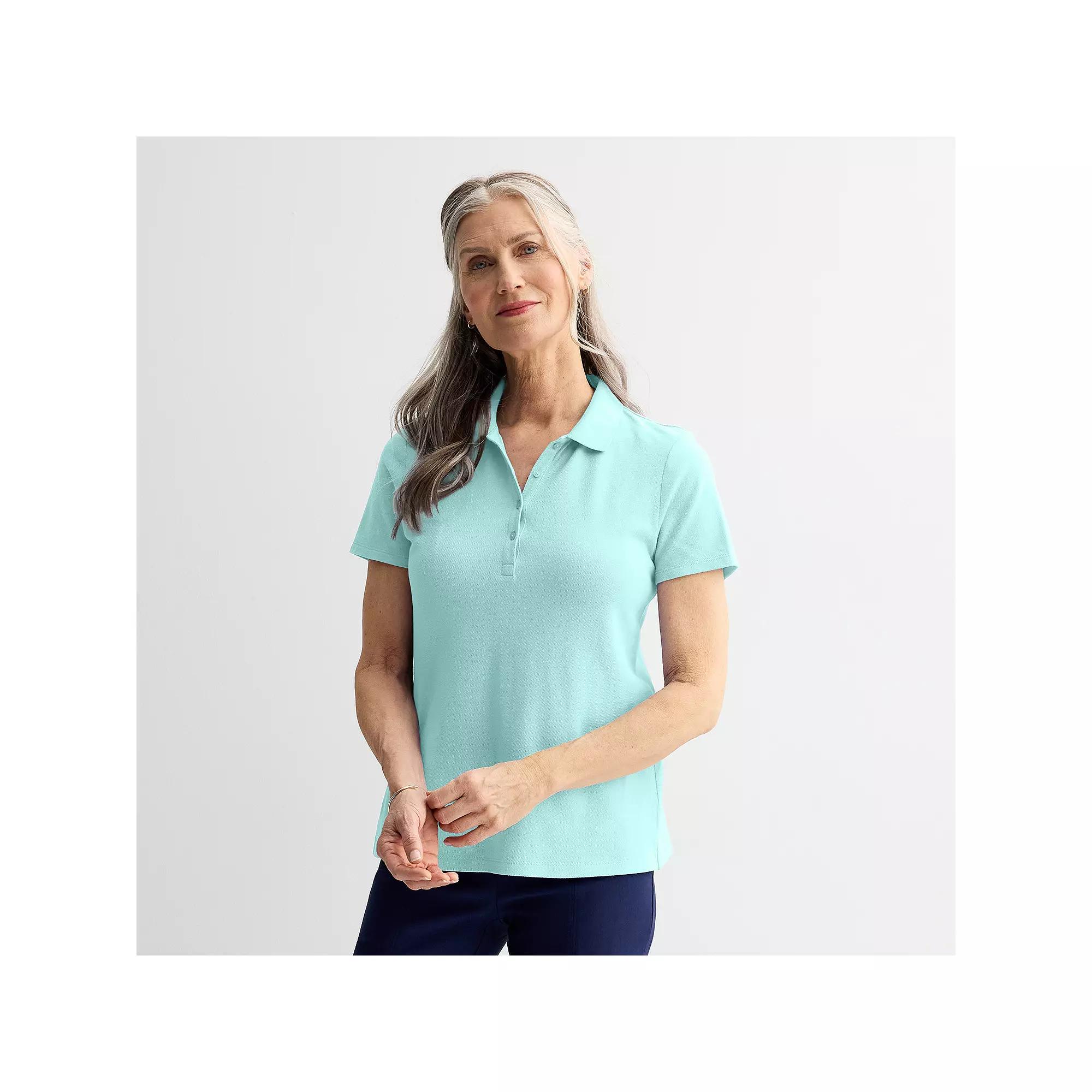 Women's Croft & Barrow® Essential Polo,  Product Image