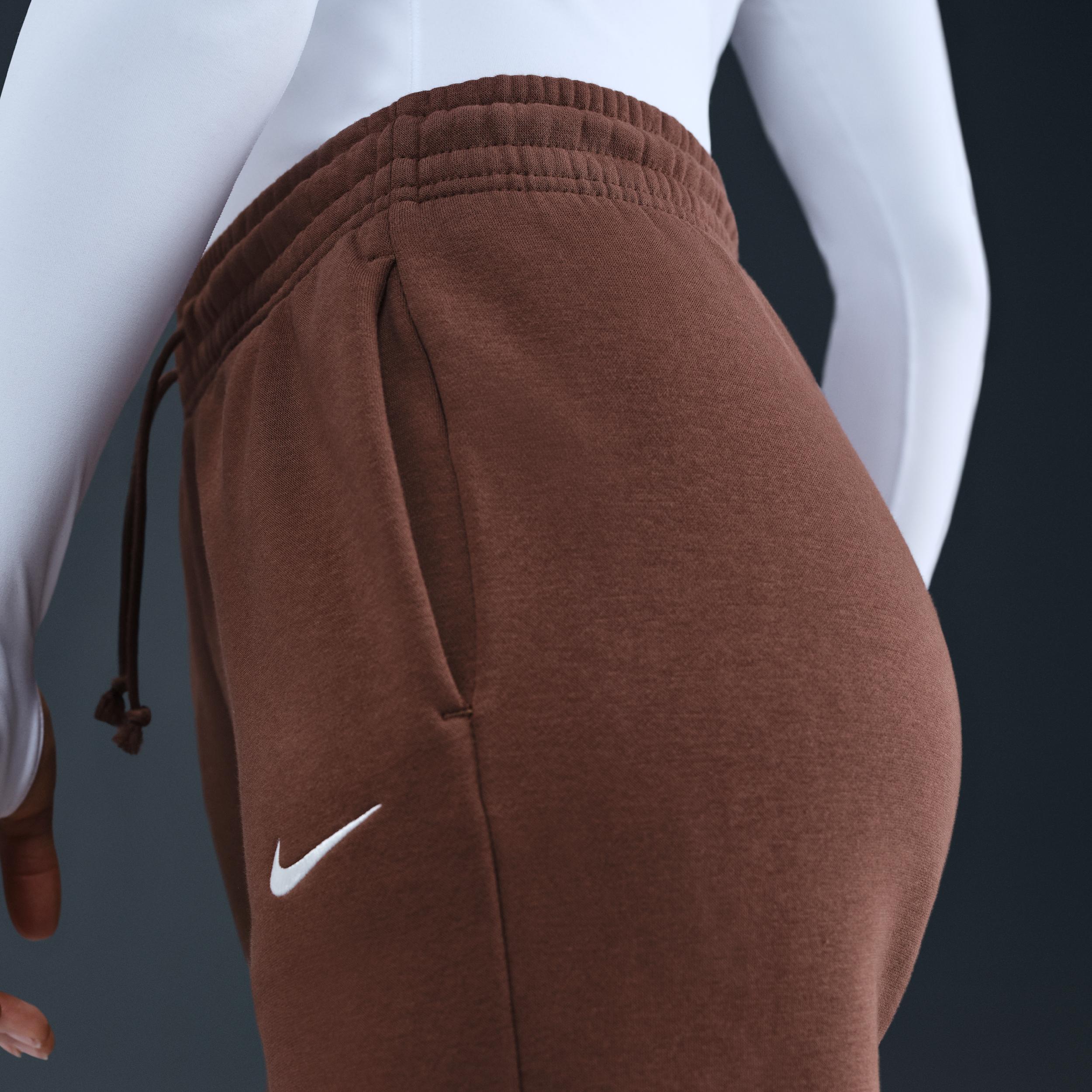 Womens Nike Sportswear Phoenix Fleece High-Waisted Wide-Leg Pants | IH1011-265 Product Image