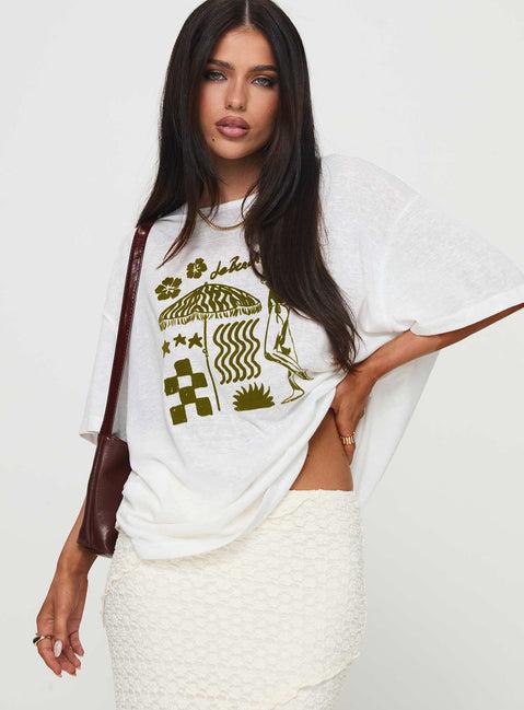 Nozomi Tee White Product Image