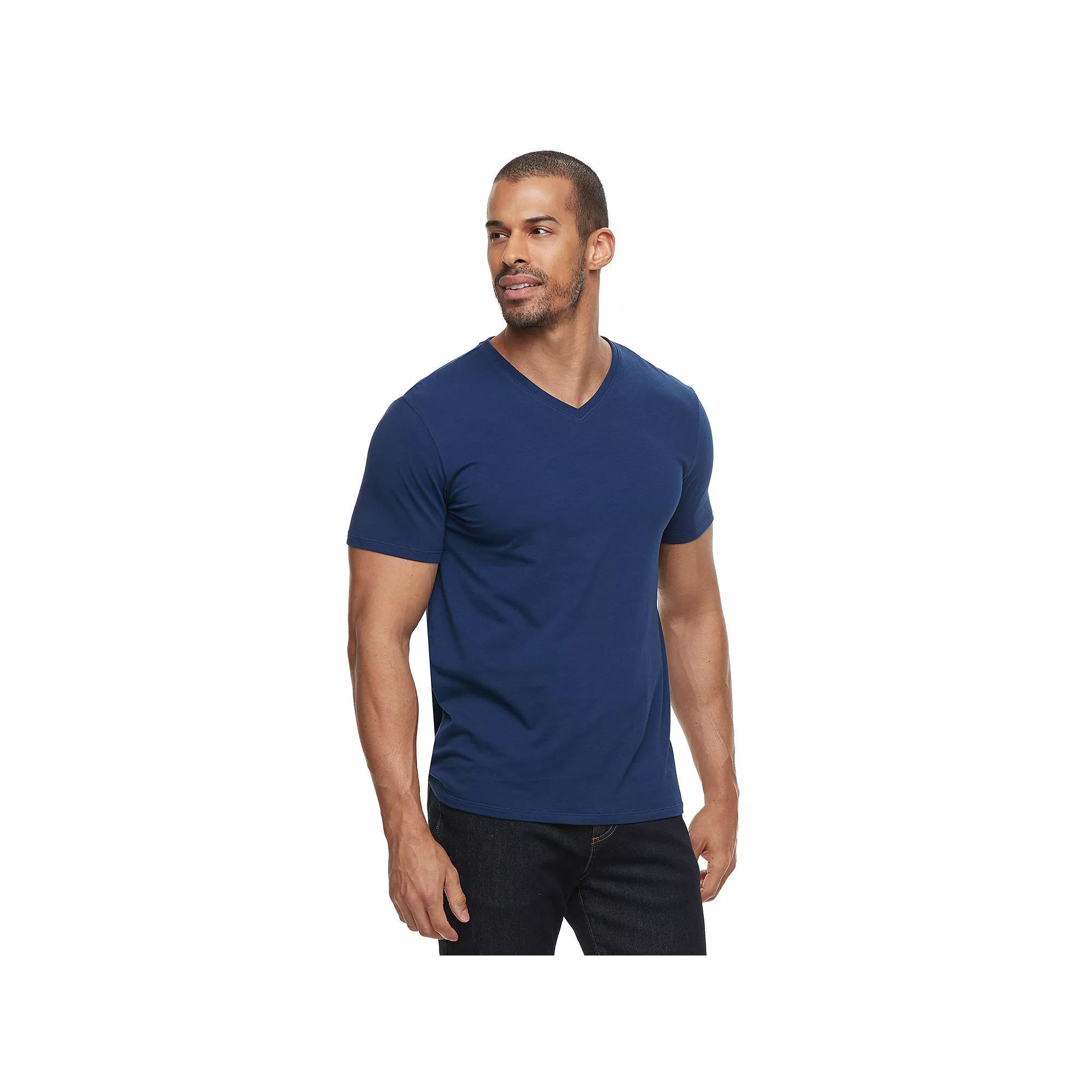 Men's Apt. 9® Premier Flex Short Sleeve V-Neck Tee,  Product Image