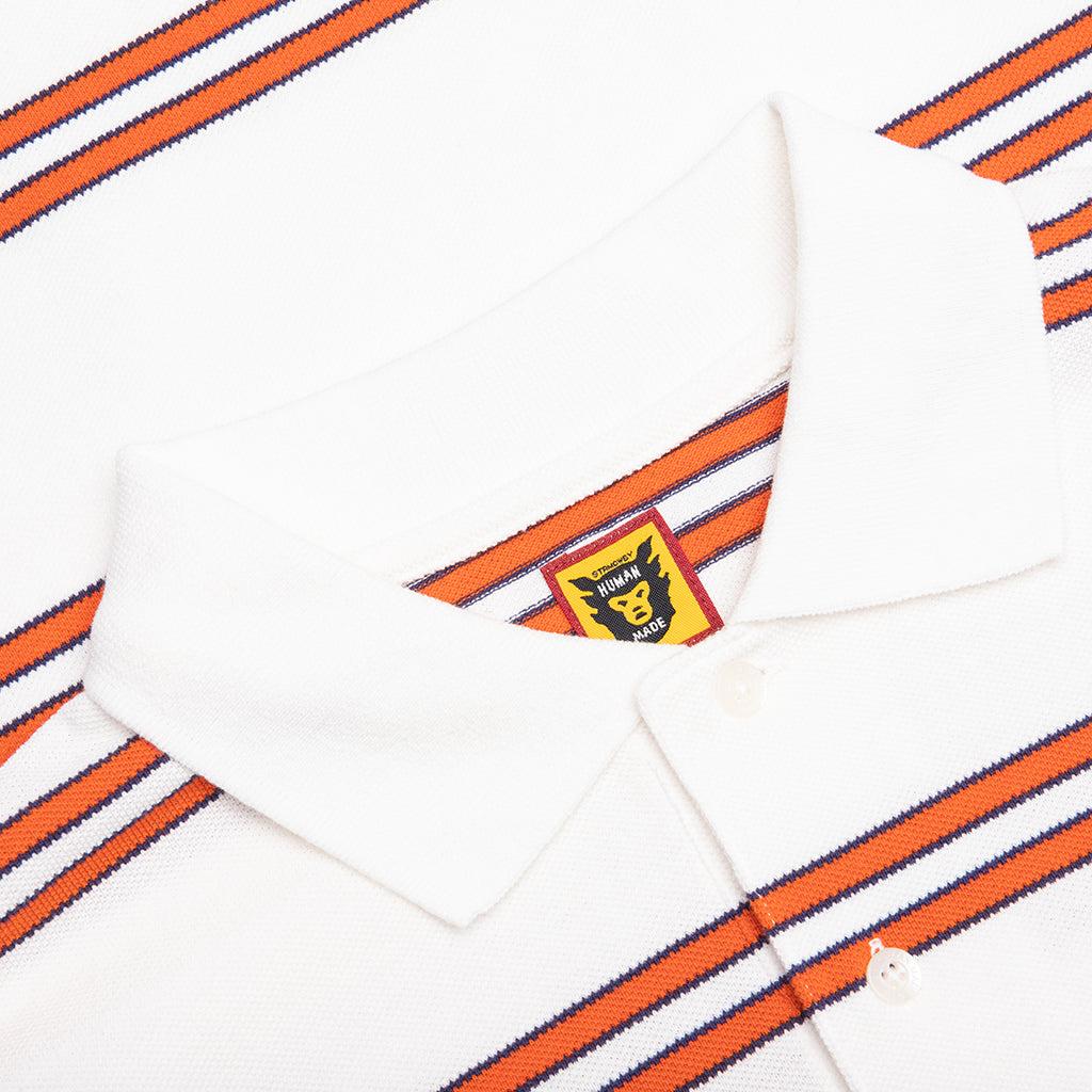 Polo L/S Shirt - White Male Product Image