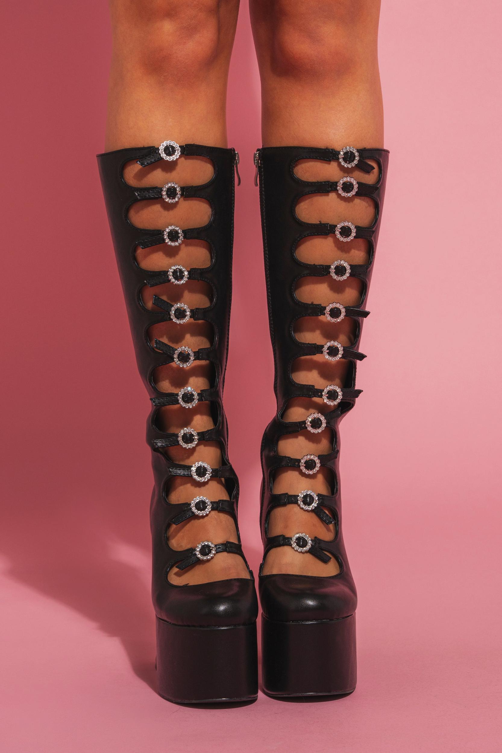 AZALEA WANG TOMLIN BLACK BOOT Product Image