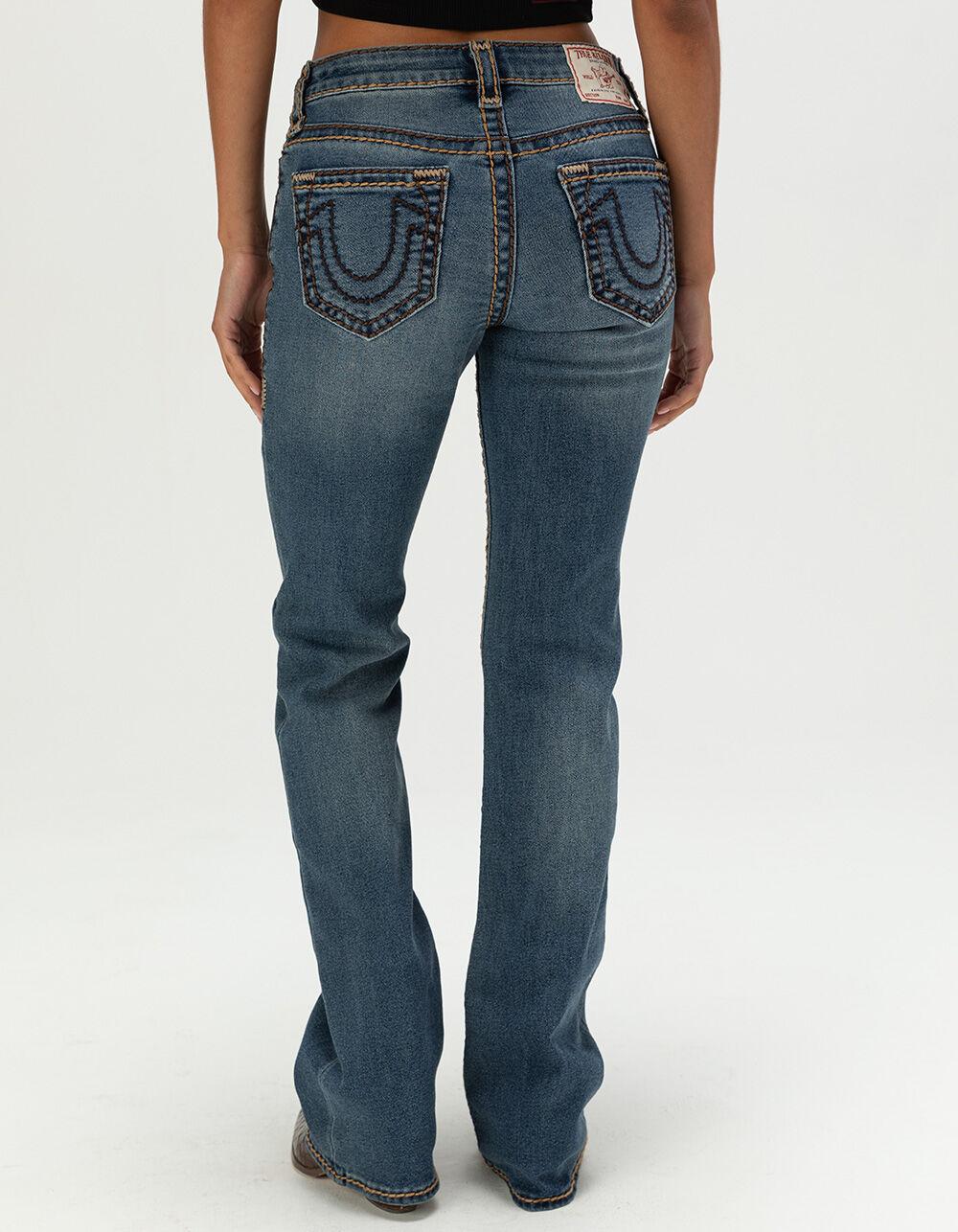 TRUE RELIGION Becca Mid Rise Super T Womens Bootcut Jeans - MEDIUM WASH Product Image