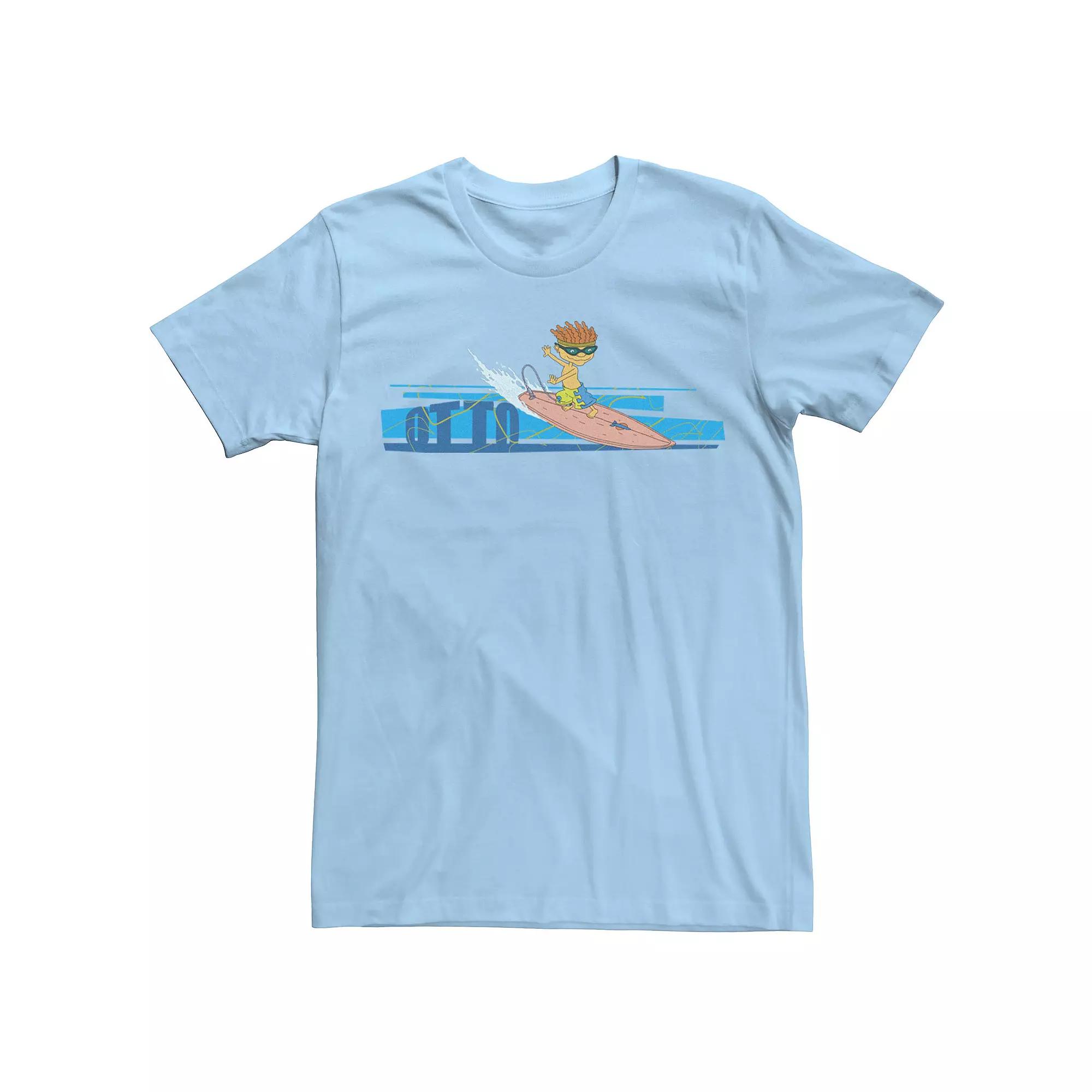 Men's Rocket Power Otto Surfing Retro Logo Tee,  Product Image