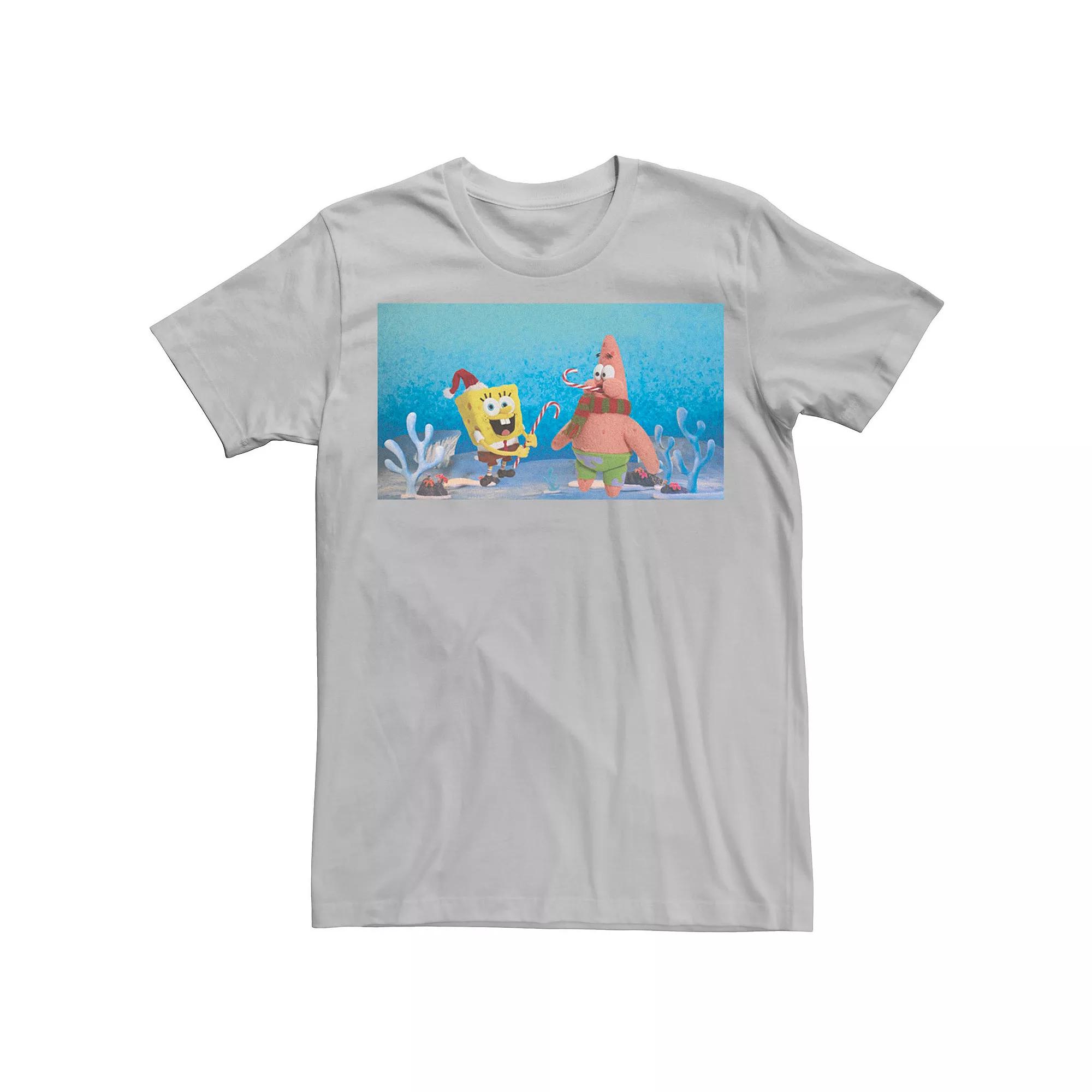 Men's Spongebob Squarepants Patrick Star Christmas Buddies Tee,  Product Image