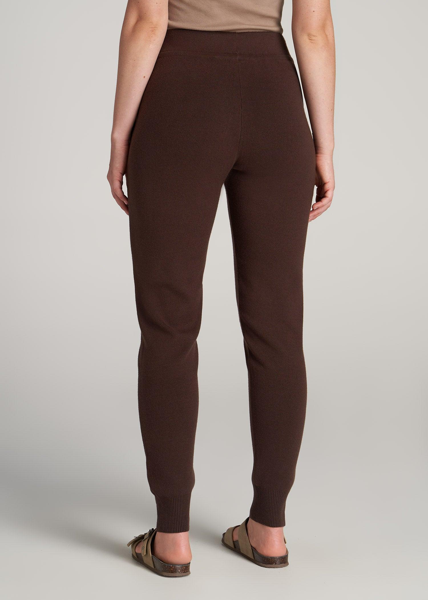 Knit Lounge Joggers for Tall Women in Chocolate Female Product Image