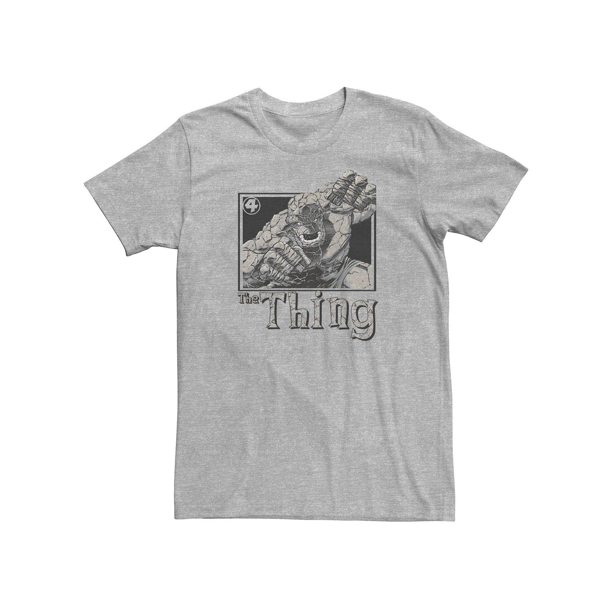 Big & Tall Marvel Fantastic Four The Thing Simple Portrait Tee, Men's,  Product Image