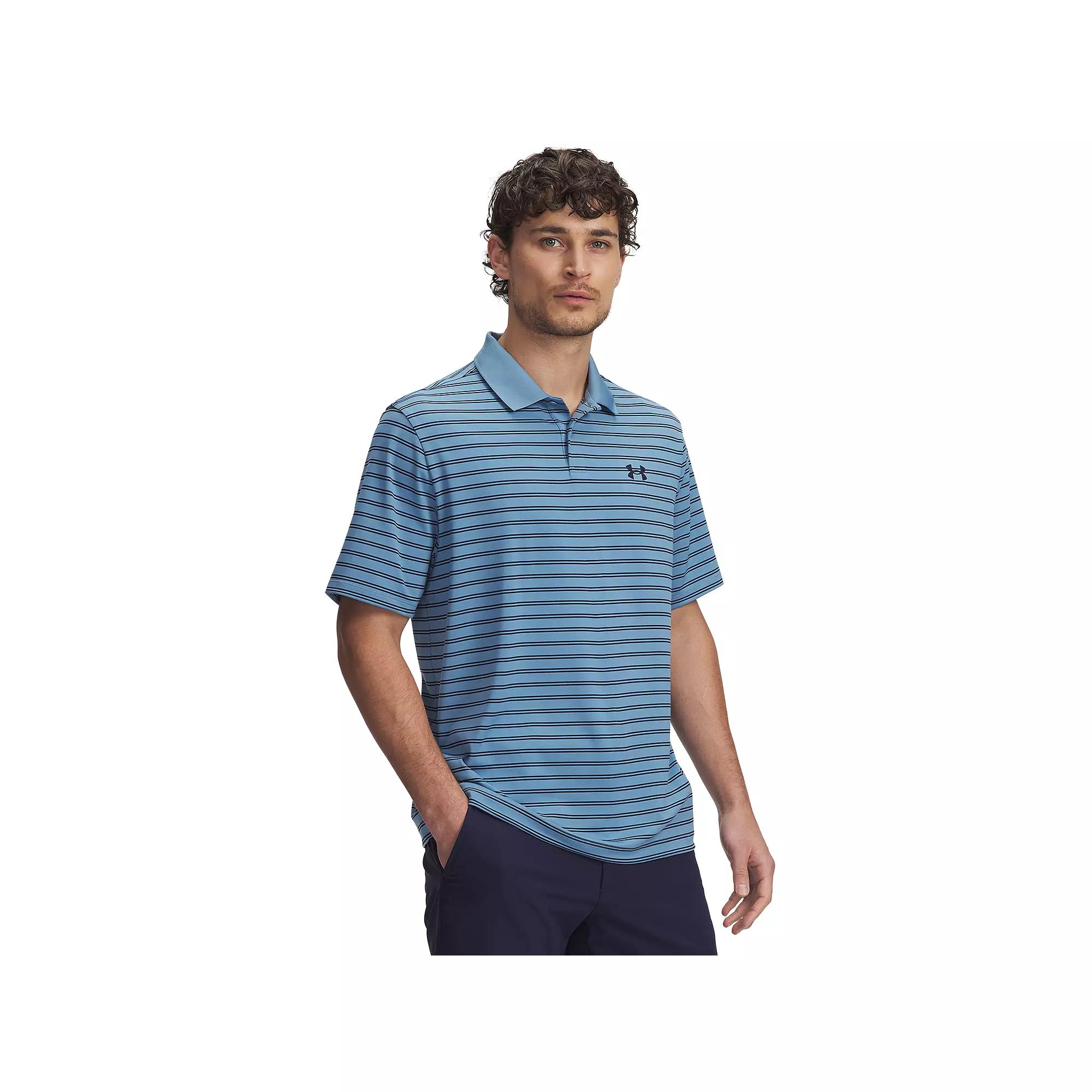 Men's Under Armour Performance 3.0 Stripe Golf Polo,  Product Image