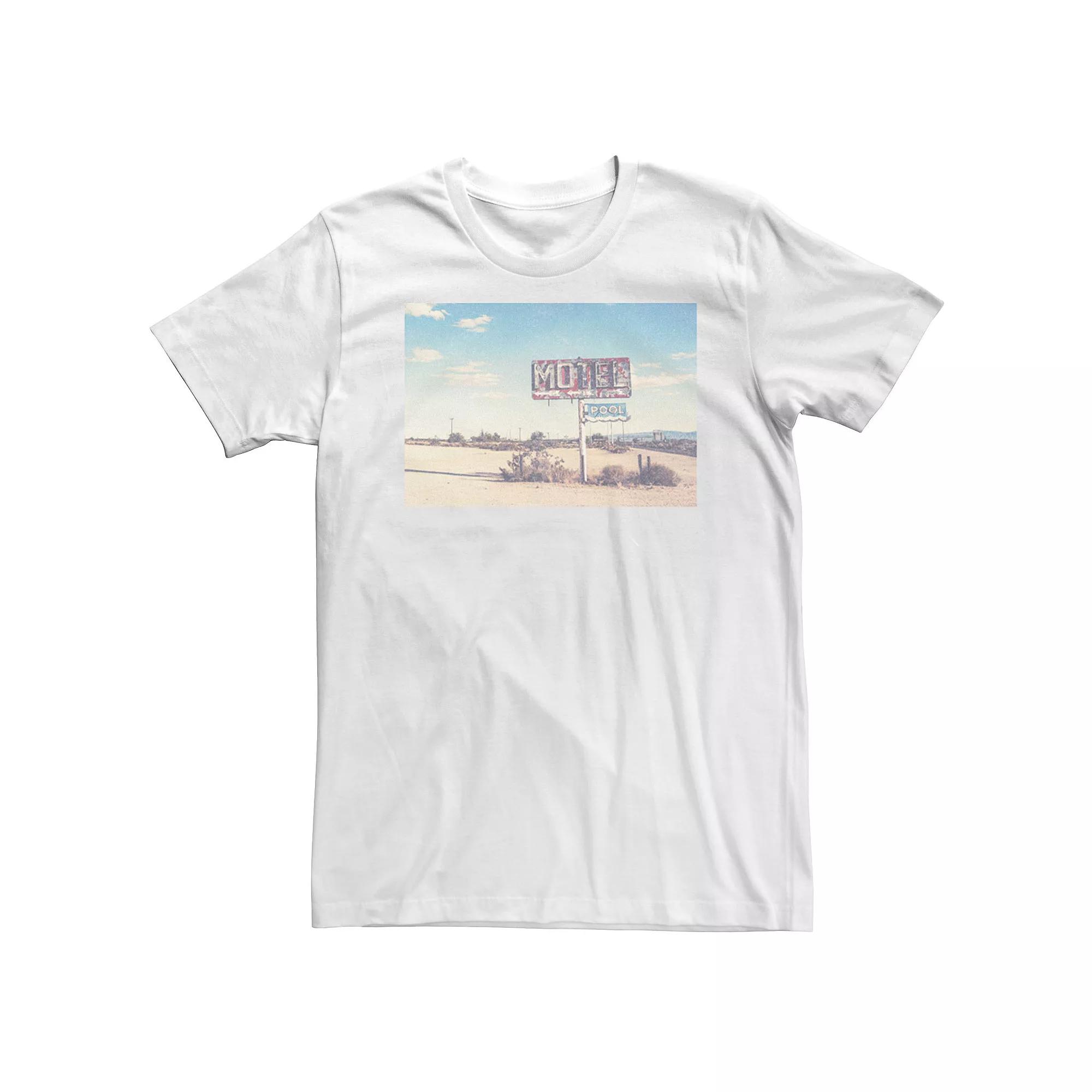 Big & Tall Trendy Motel Sign Photo Tee, Men's,  Product Image