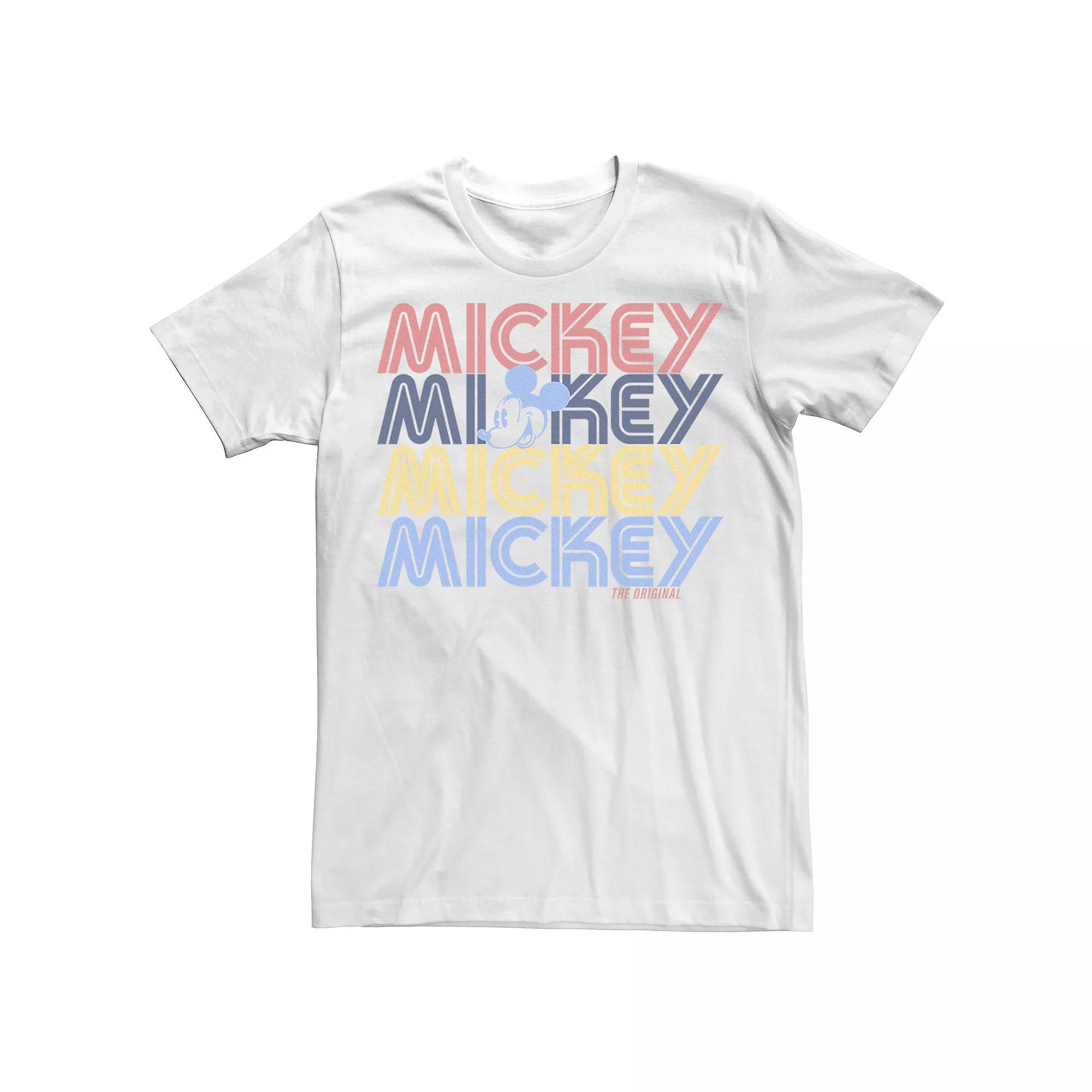 Disney's Mickey Mouse Mickey Word Stack Men's Tee,  Product Image