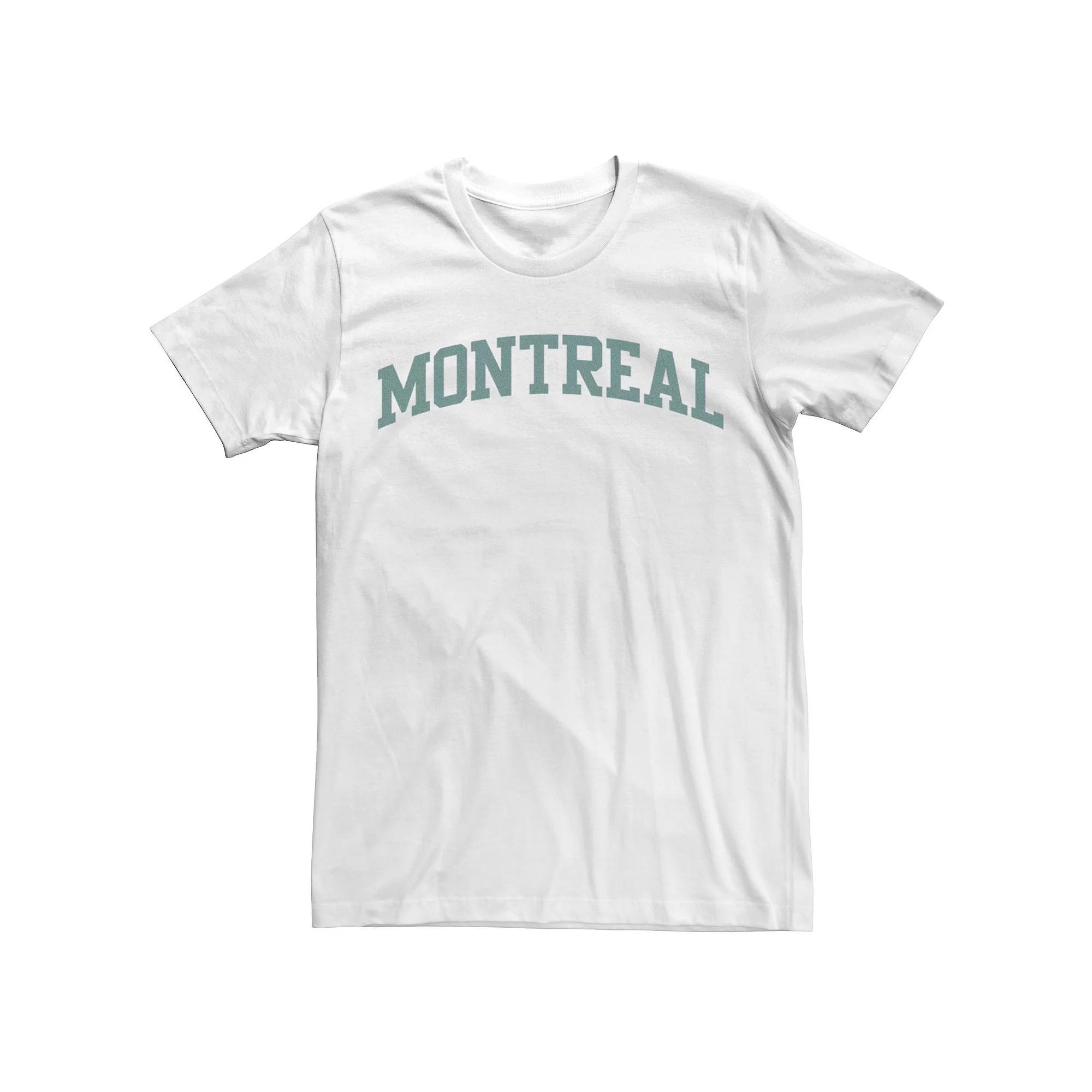 Men's Trendy Montreal Simple Collegiate Text Tee,  Product Image