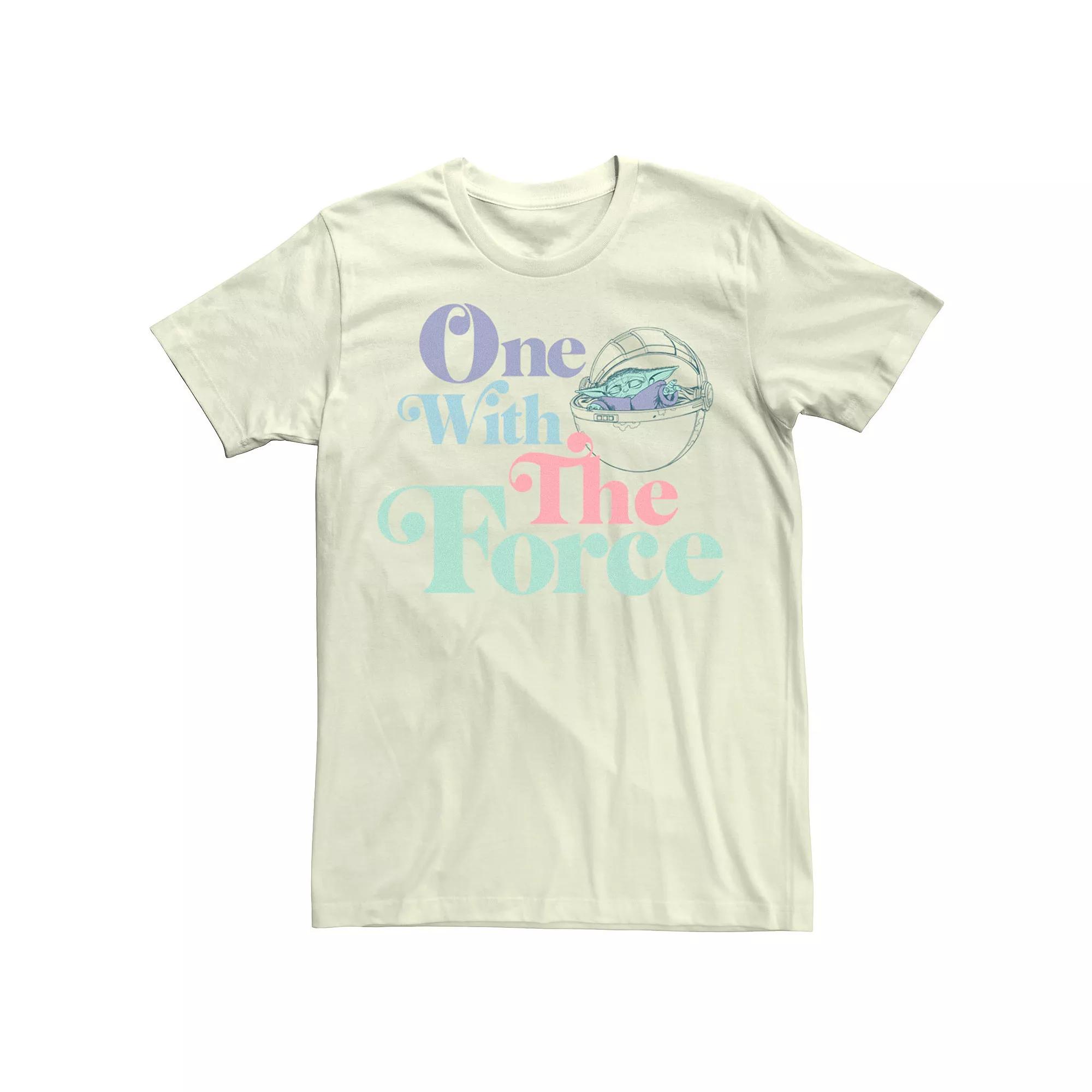 Men's Star Wars The Mandalorian The Child One With The Force Artistic Tee,  Product Image