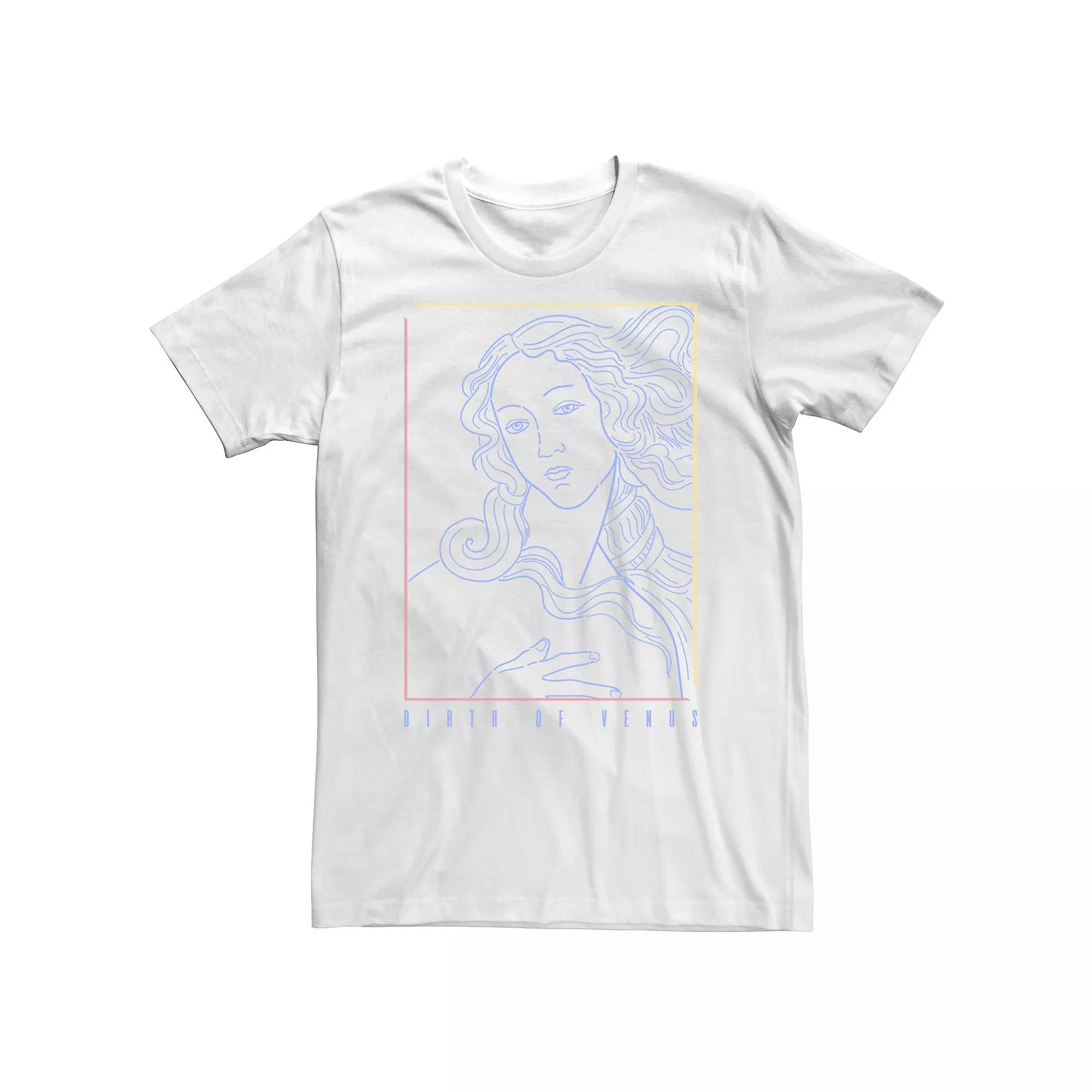 Big & Tall Fifth Sun Birth Of Venus Line Art Portrait Tee, Men's,  Product Image