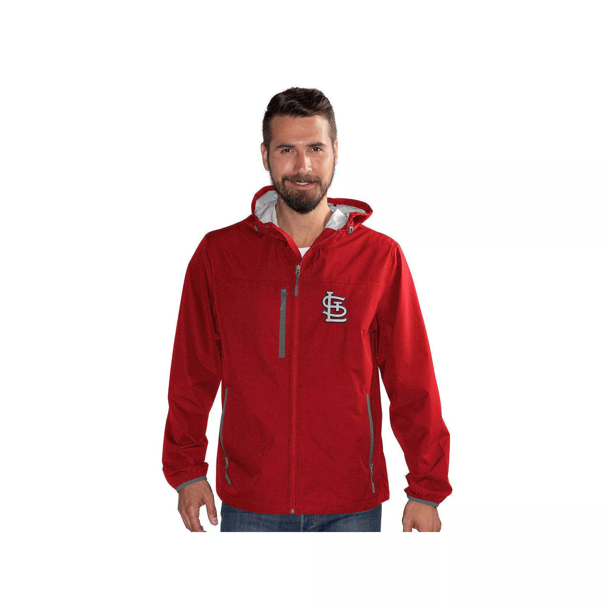 Men's G-III Sports by Carl Banks  Red St. Louis Cardinals Double Play Full-Zip Hoodie Jacket, Size: Medium Product Image