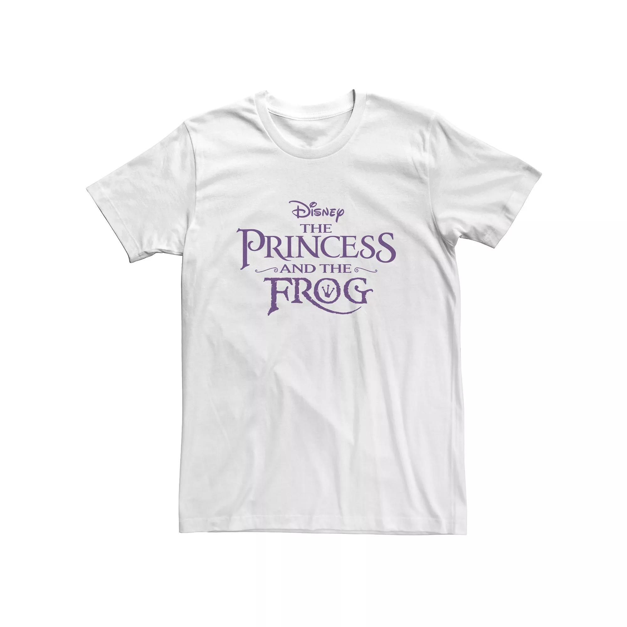 Disney's The Princess And The Frog Men's Classic Title Logo Tee, Size: XL, White Product Image