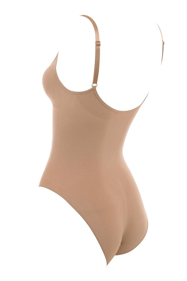  sculpting full brief bodysuit almond Product Image