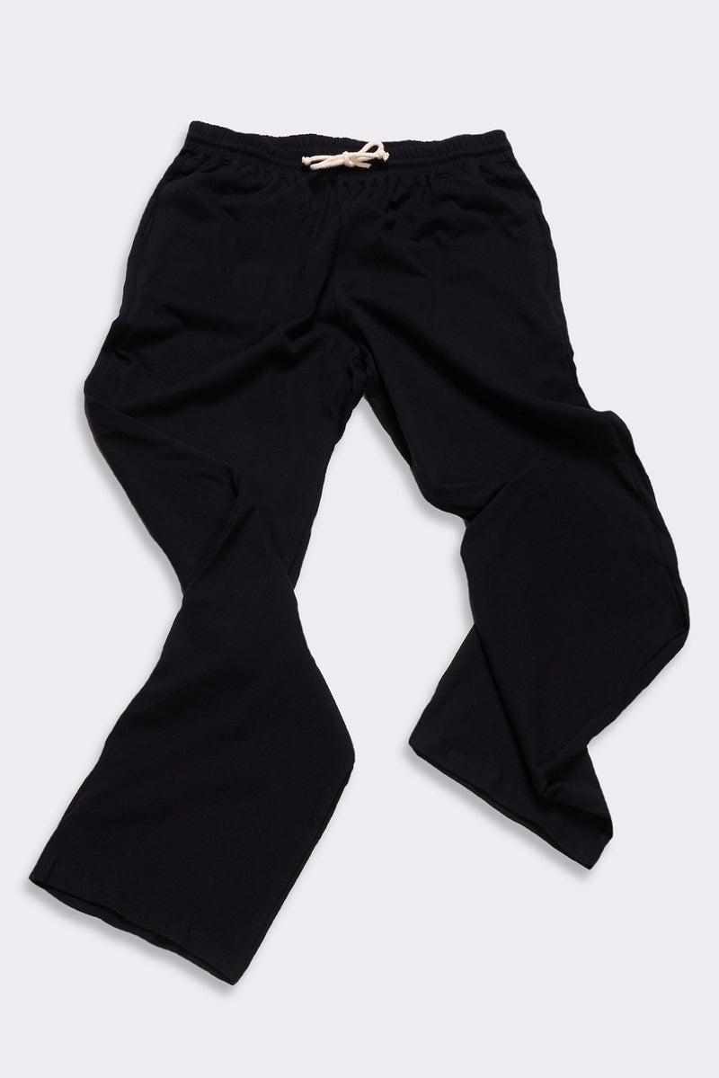 Women's Organic Straight Leg Lounge Pants in Black Product Image