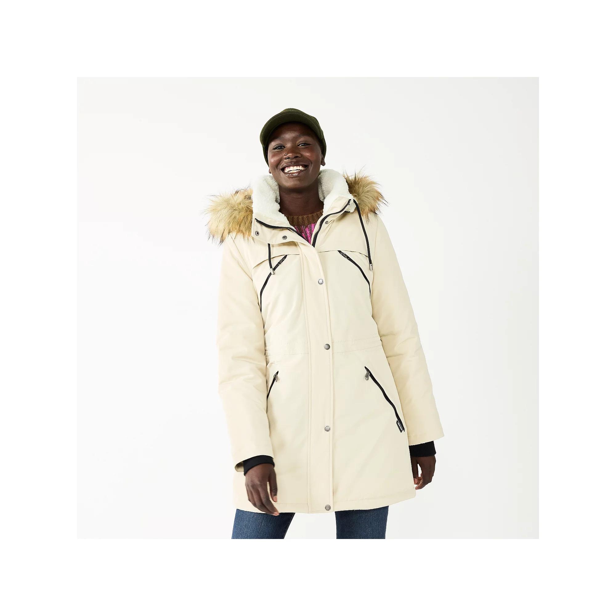 Women's Nine West Quilt Sherpa Heavyweight Puffer Coat,  Product Image