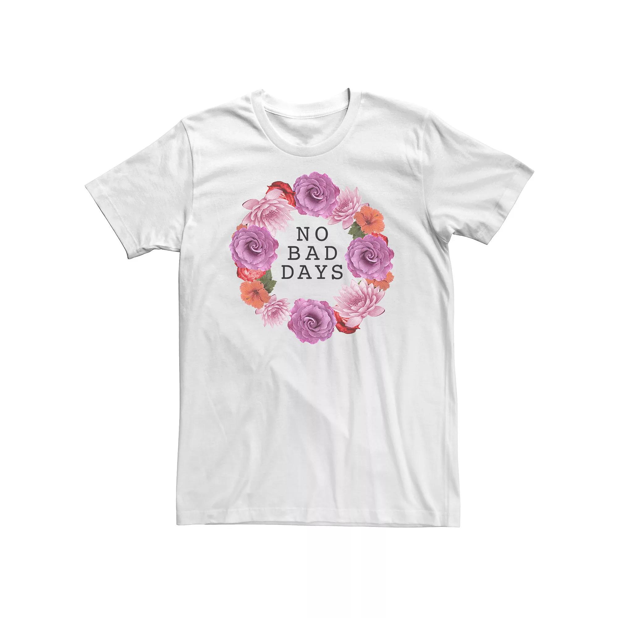 Big & Tall No Bad Days Floral Wreath Tee, Men's,  Product Image