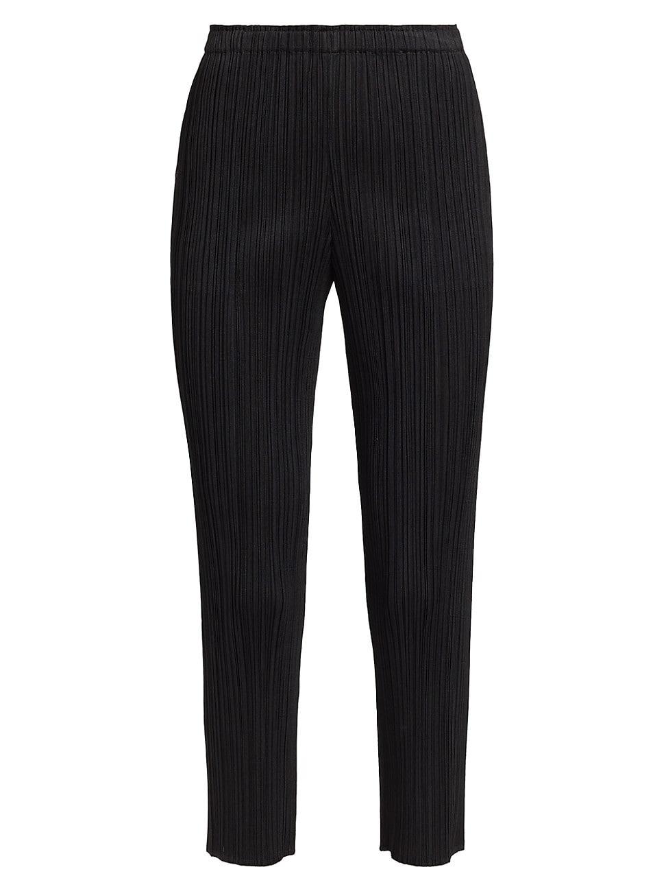 Womens Basics Pleated Crop Pants Product Image