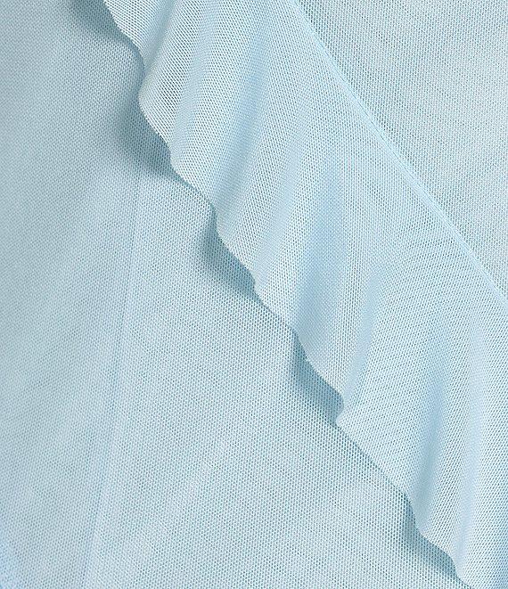 Evolutionary Sleeveless Bias All Over Ruffle Dress Product Image