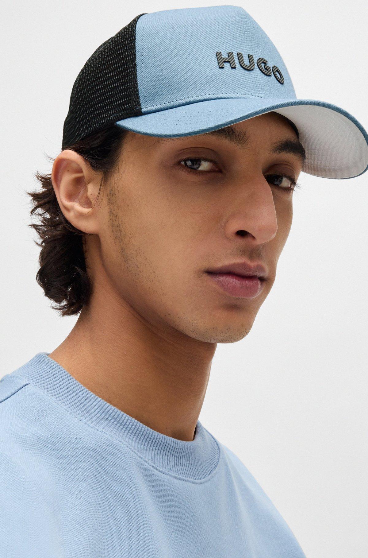 HUGO - HUGO cotton-twill cap with logo - Blue Product Image