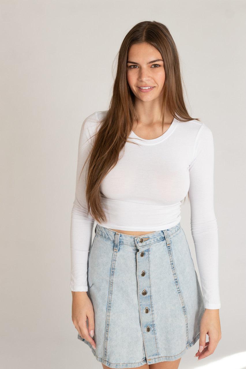 Long Sleeve Crew Neck Tee Product Image