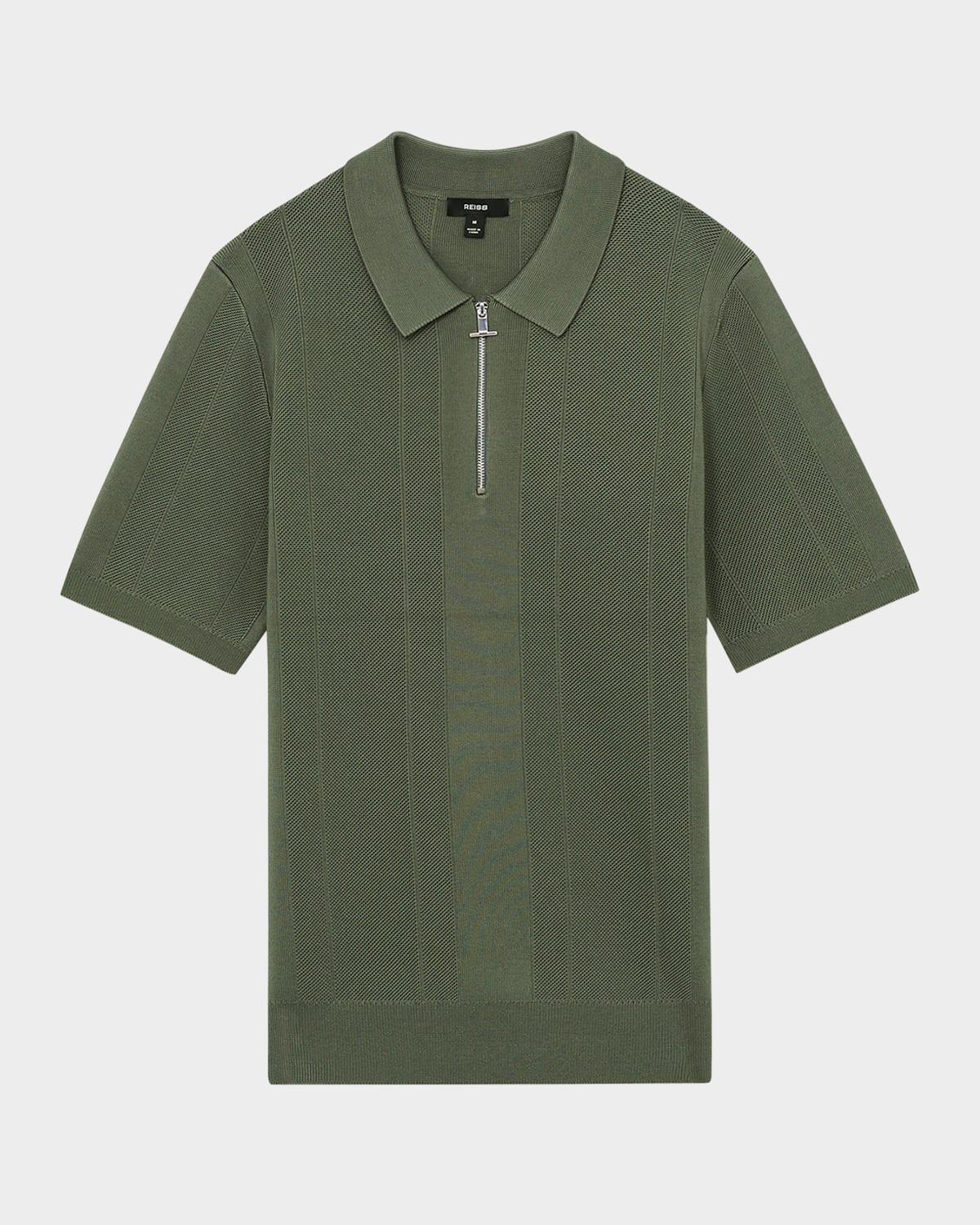 Men's Bart Half-zip Textured Polo Shirt  Product Image